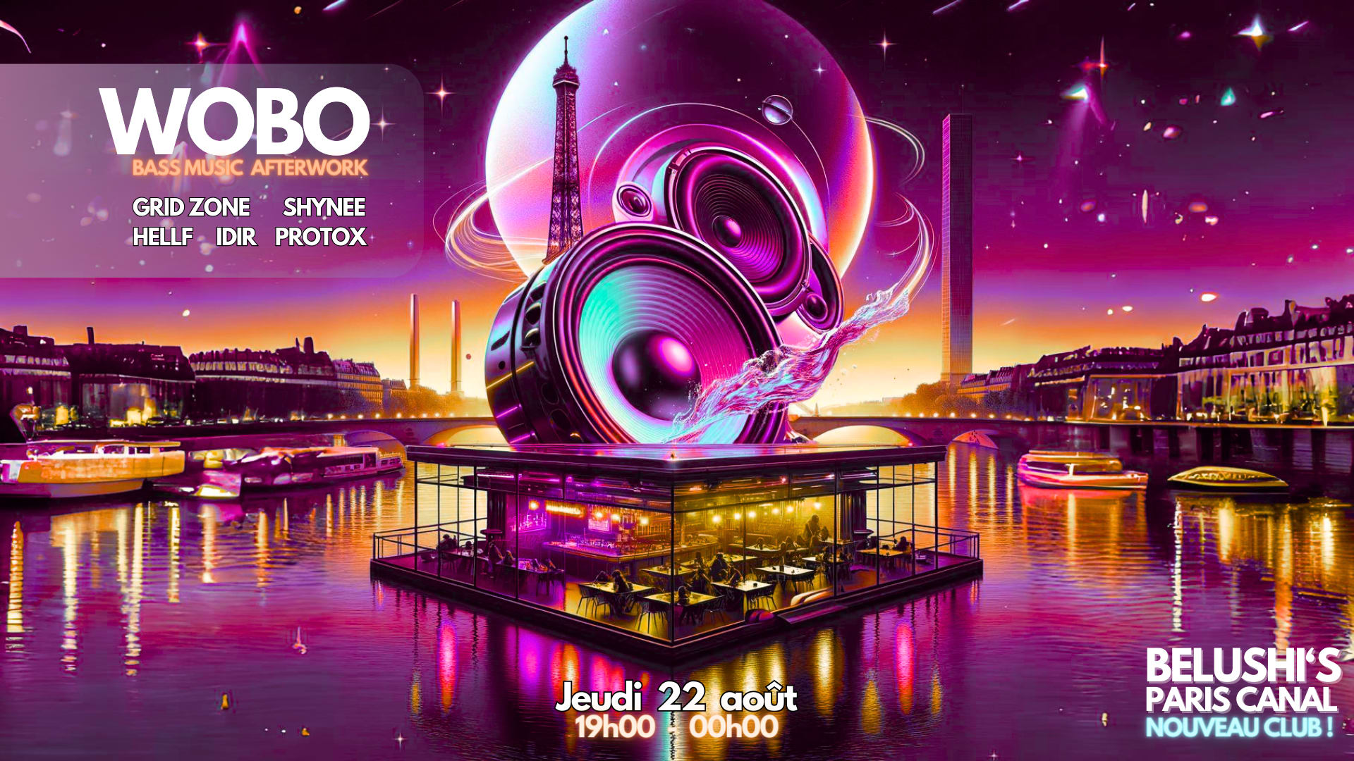 Gratuit - Wobo Afterwork Bass Music - Bar Petits Prix Cover