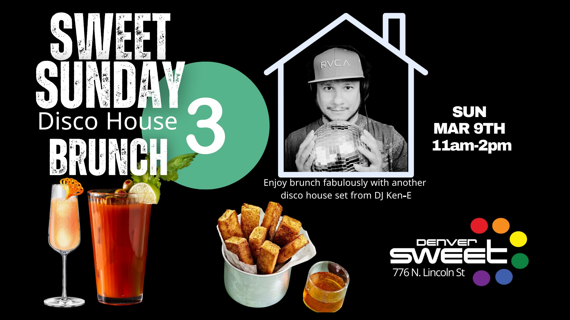 Sweet Sunday Disco House Brunch 3 No Cover 3/9 Cover