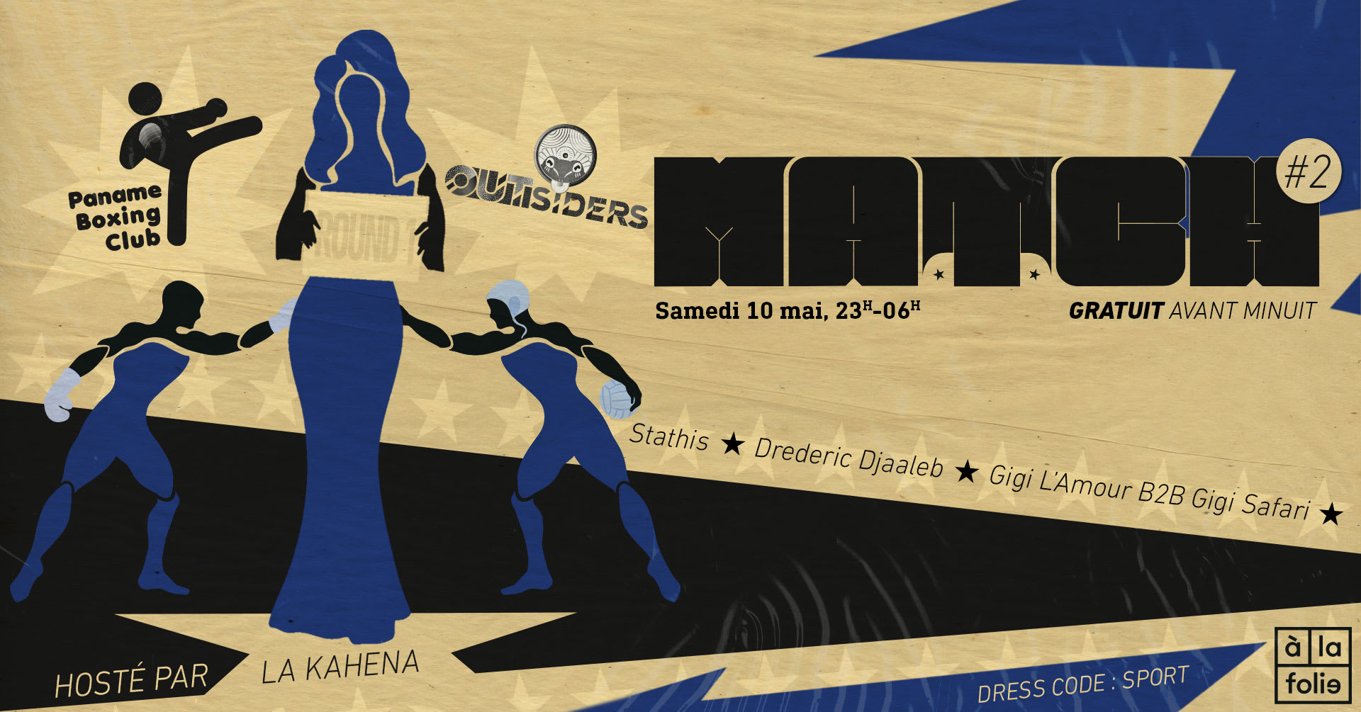 Samedi 10 Mai:  Match Panam Boxing Club Versus Outsider Cover