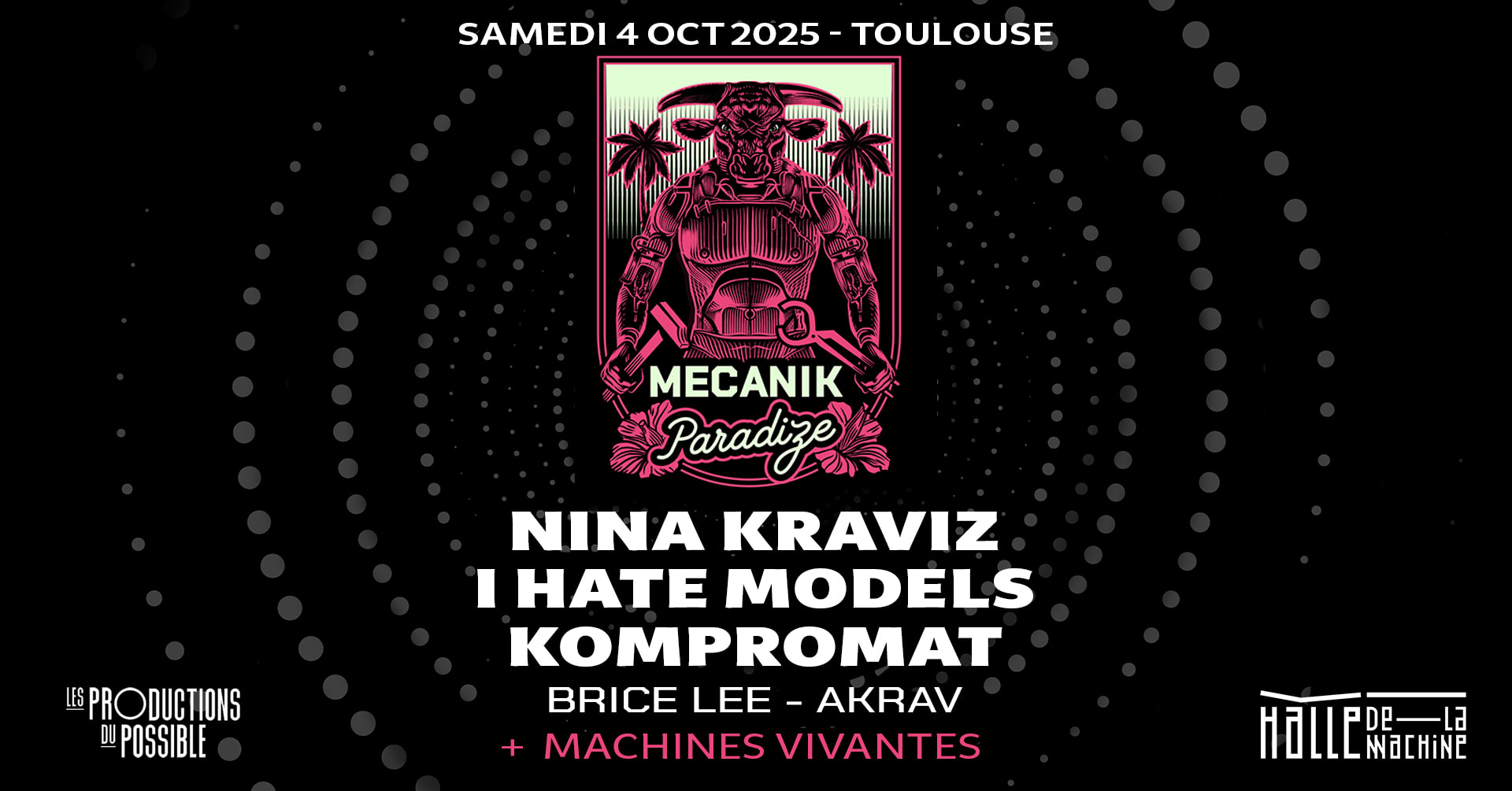 Nina Kraviz + I Hate Models + Kompromat - Pink Paradize 2025 Cover