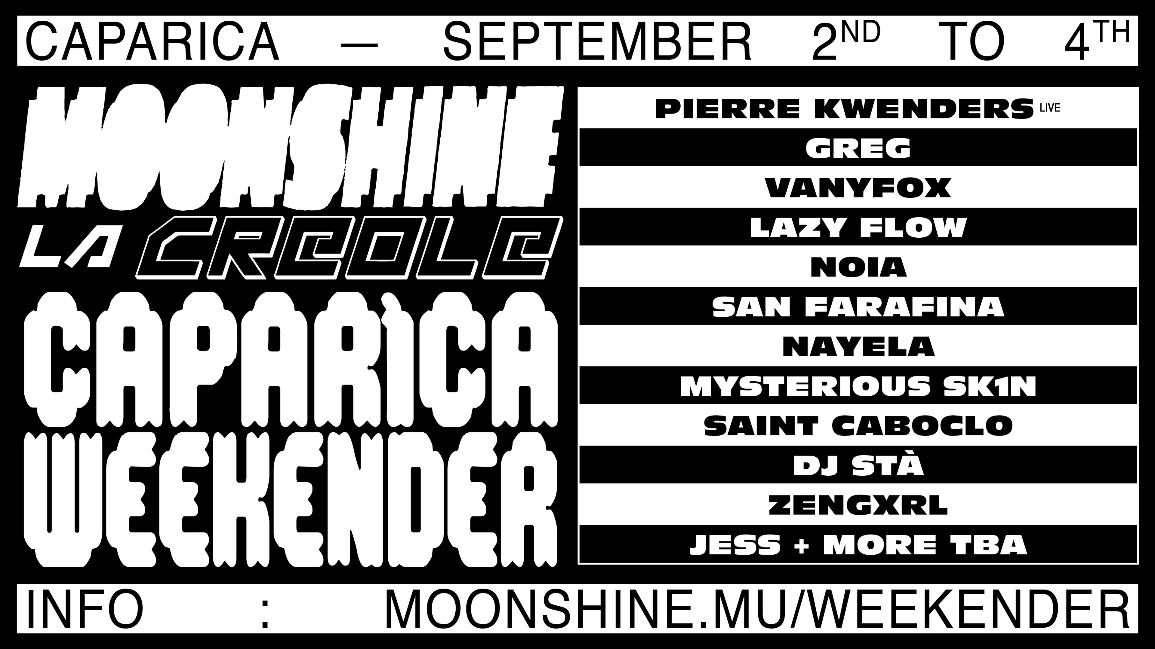 La Creole X Moonshine Caparica Weekender Cover