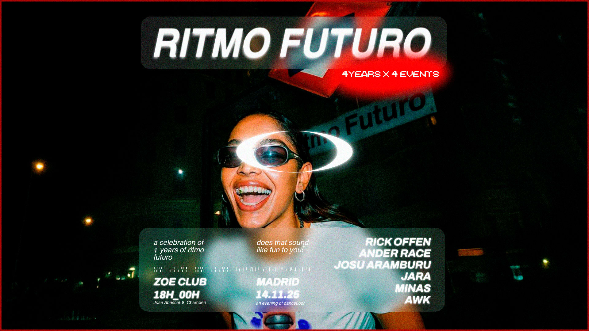Ritmo Futuro 4 Years X 4 Events_Madrid Cover