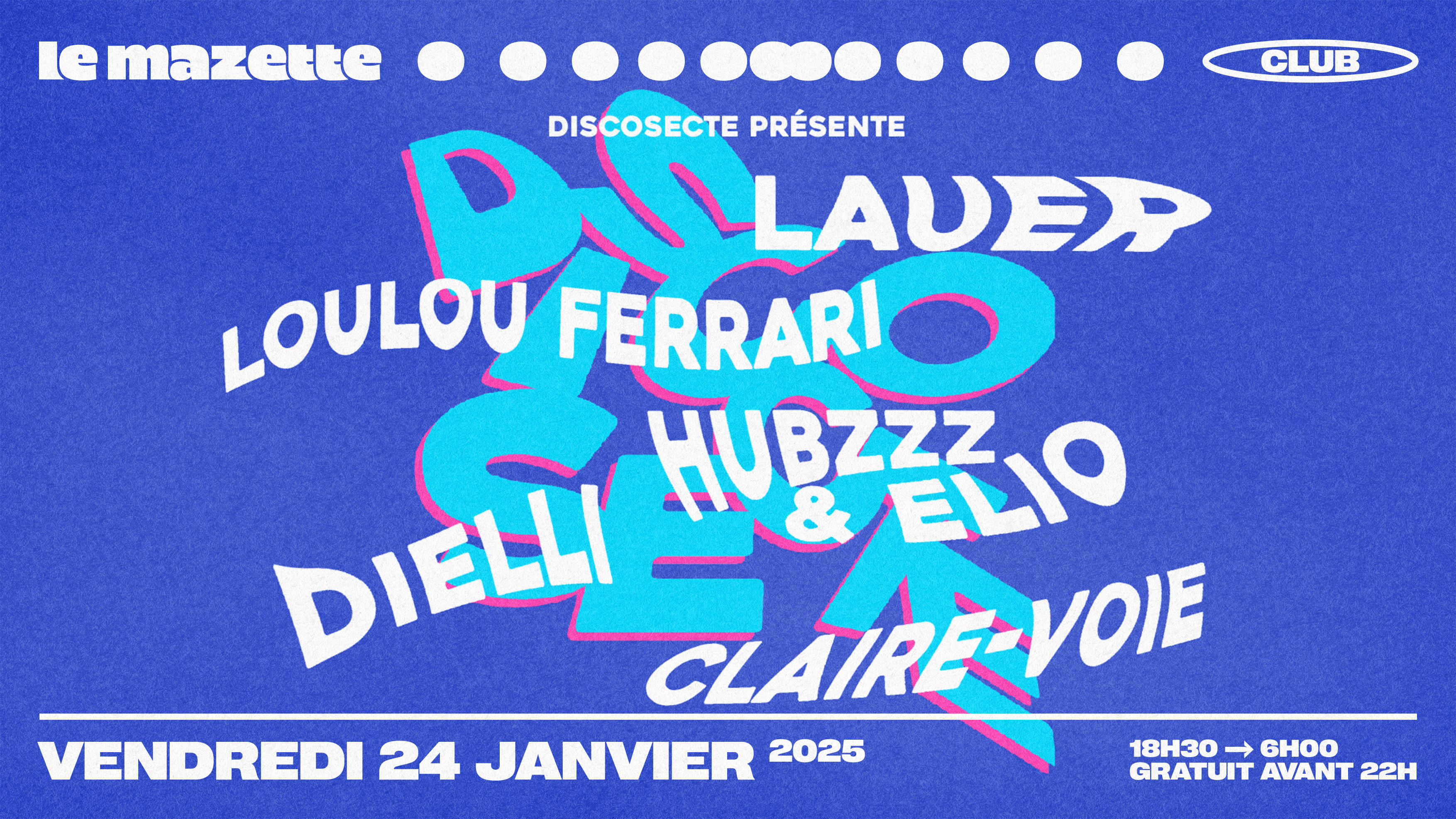 Discosecte • Lauer, Loulou Ferrari, Dielli, Claire-Voie Cover