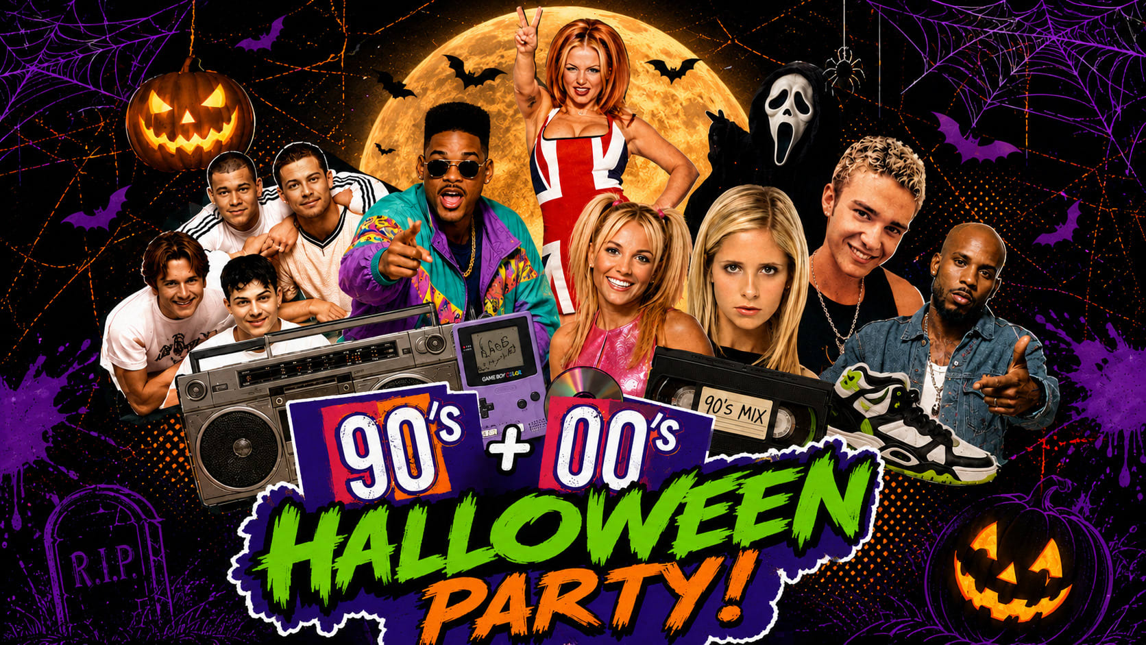 90' 2000’ Hits Halloween Party Cover