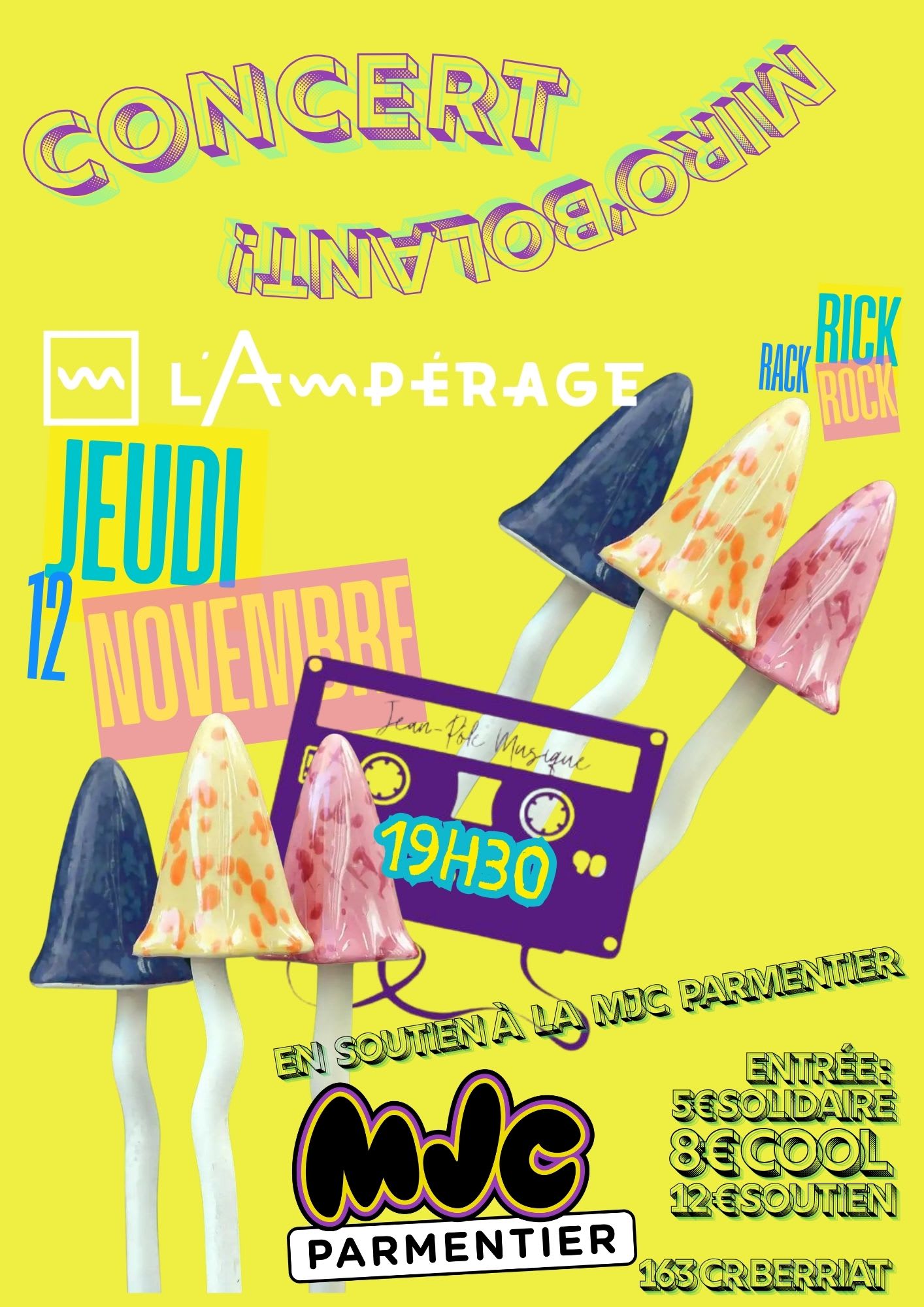 Concert Mirobolant En Soutien À La Mjc Parmentier Cover