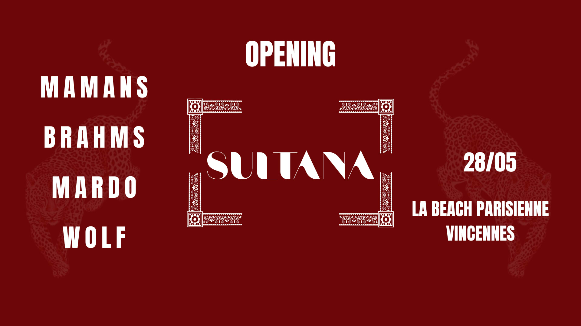 Sultana - Arabic House - Opening |28-05| Cover