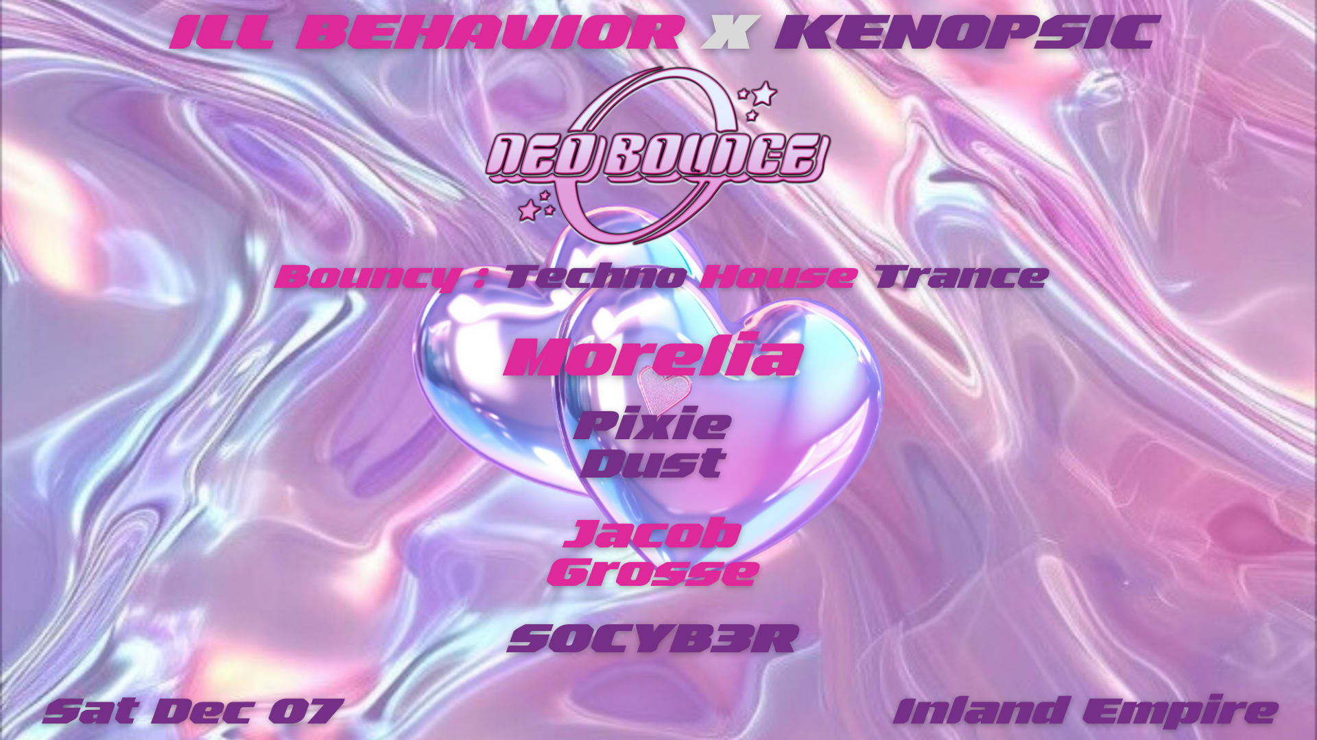 Kenopsic X Ill Behavior Presents: Neo Bounce Cover