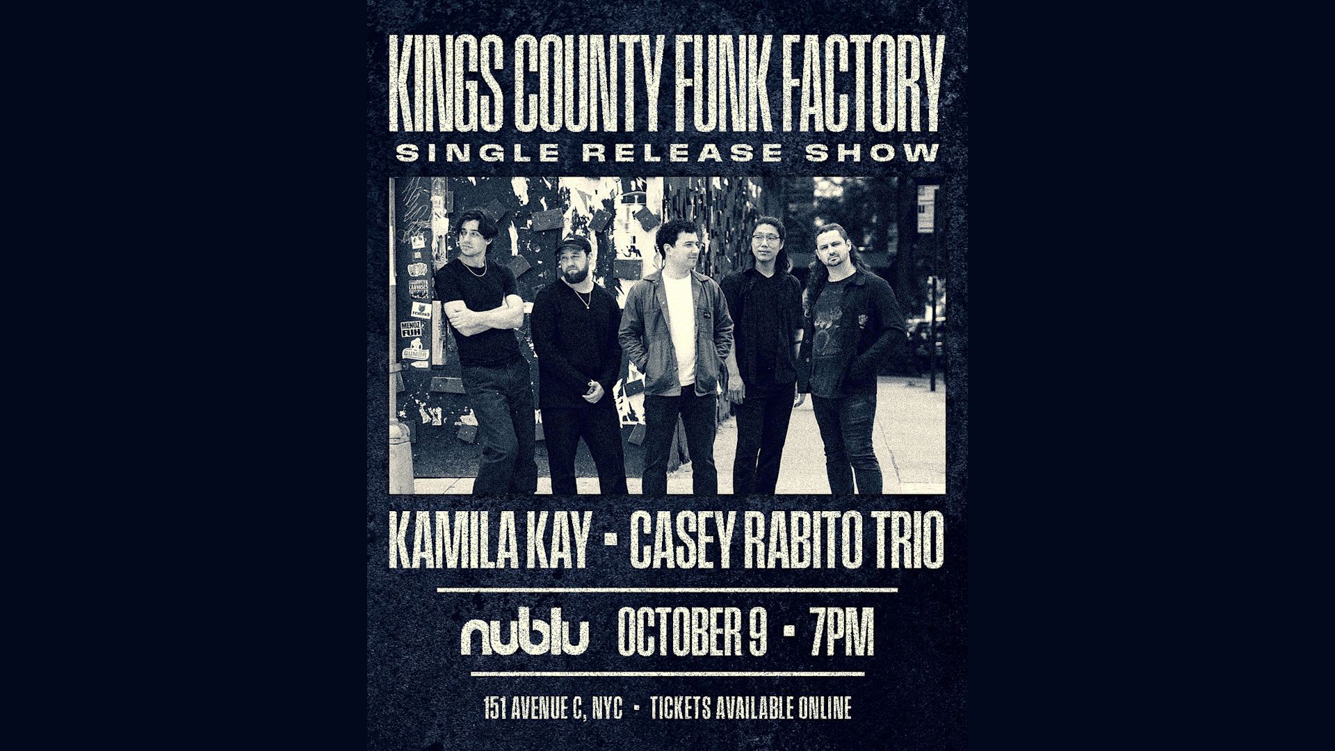 Kings County Funk Factory — Kamila Kay — Casey Rabito Trio Cover