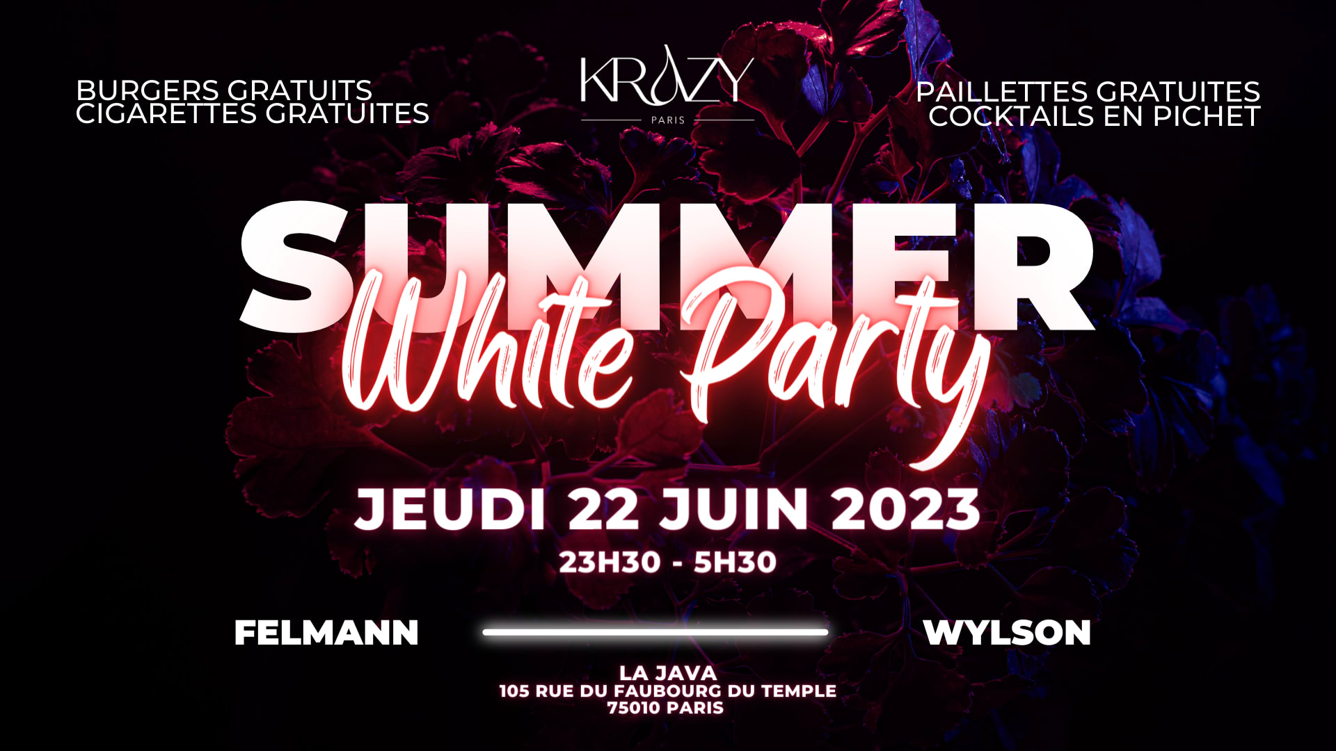 Krazy Paris - Summer White Party Cover