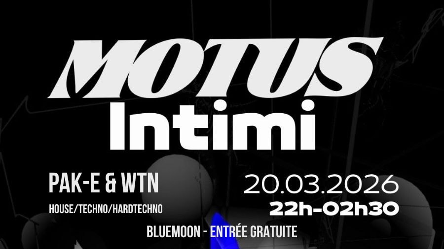 [Entrée Gratuite] Motus Intimi - House, Techno, Hardtechno Cover