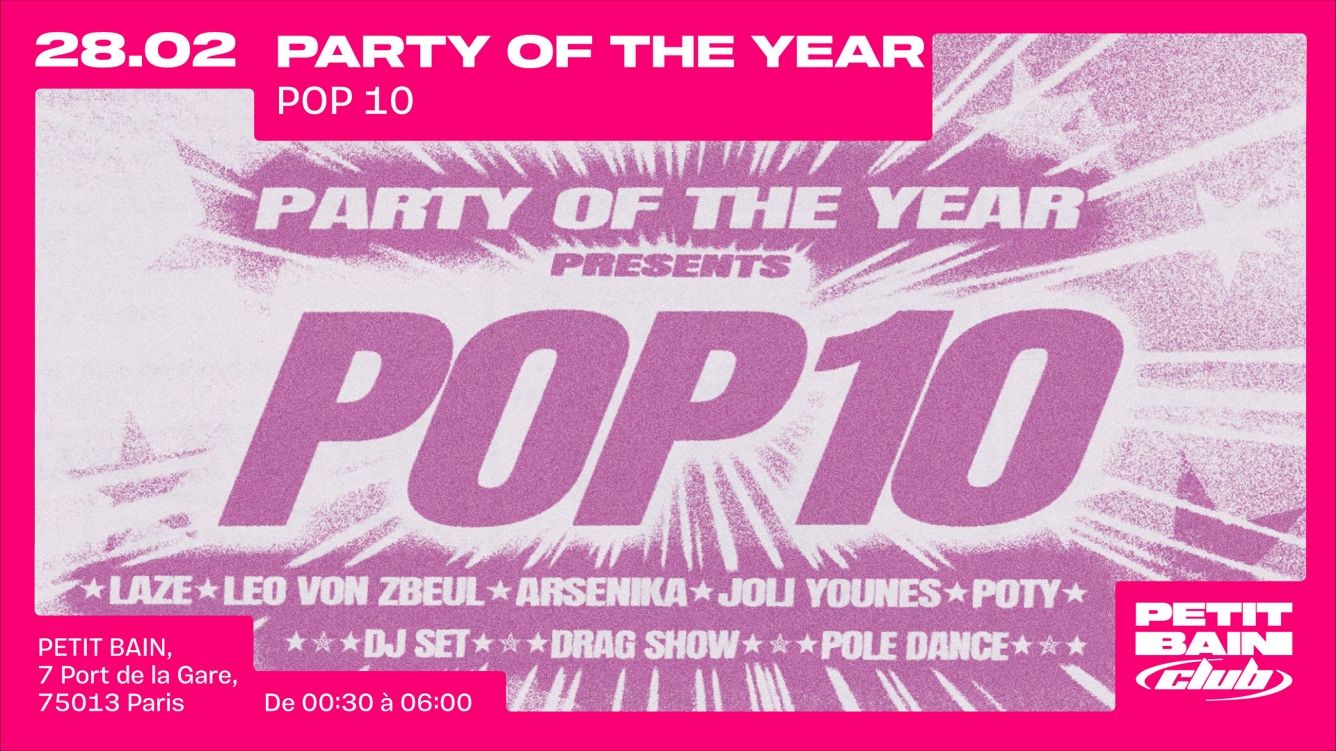 Party Of The Year : Pop 10 Cover