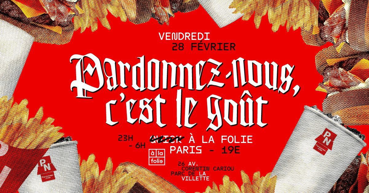 Pardonnez Nous C’Est Le Goût Cover