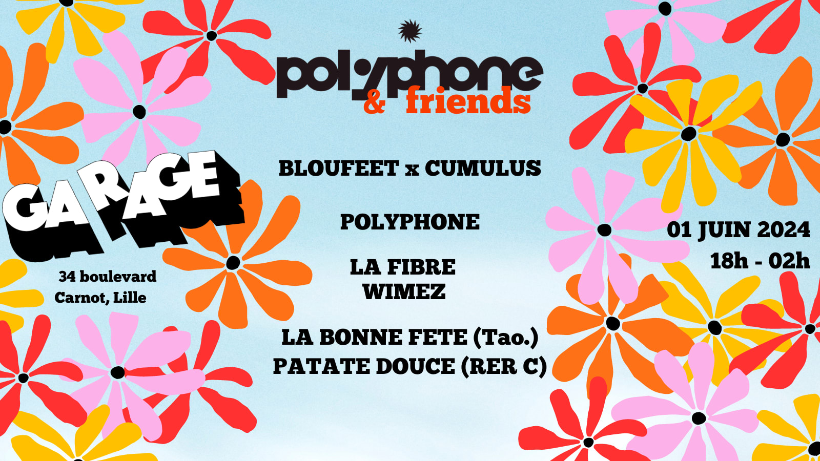 Polyphone & Friends @ Le Garage Lille Cover