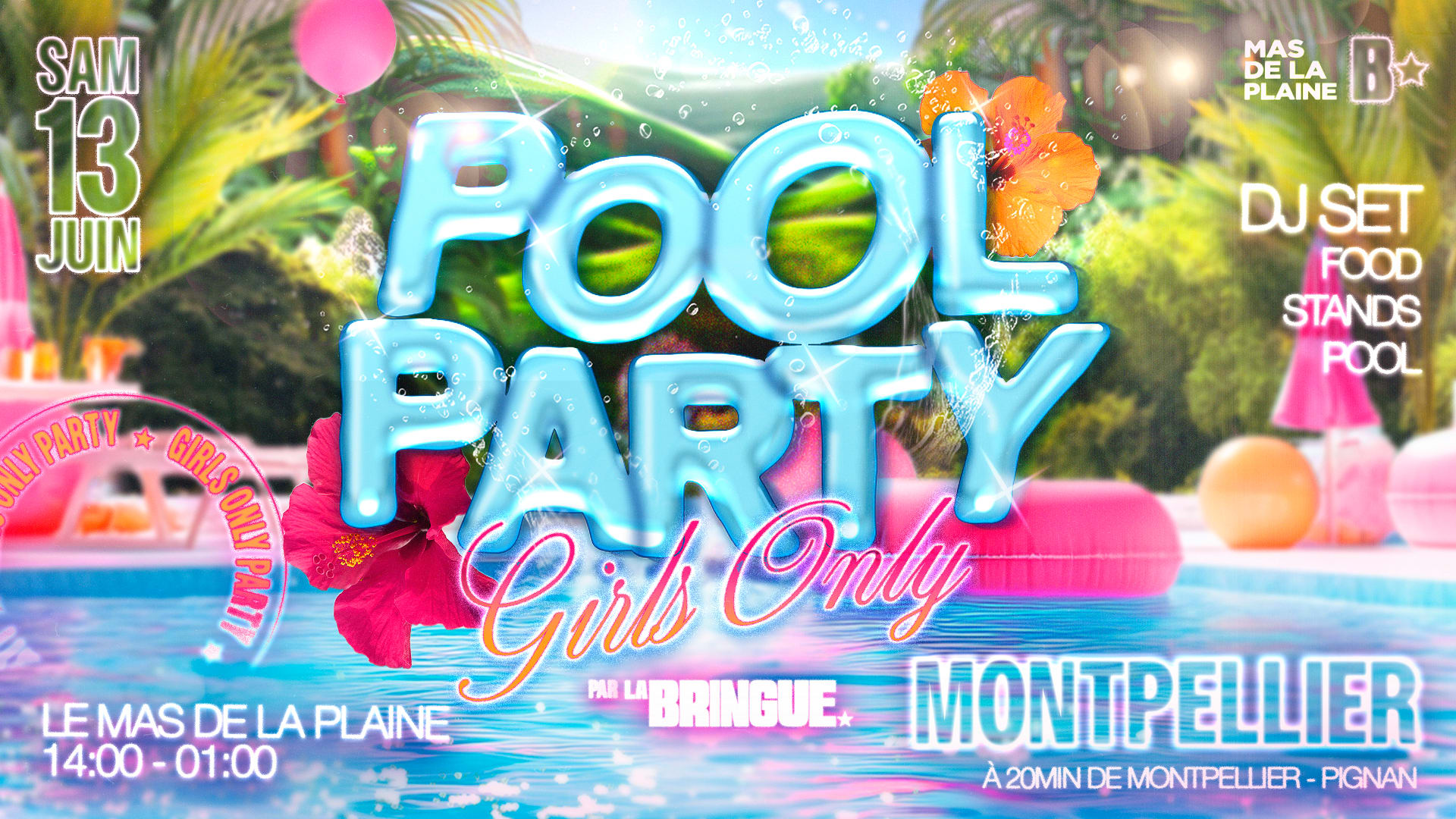 La Bringue - Pool Party Girls Only - Pignan Cover