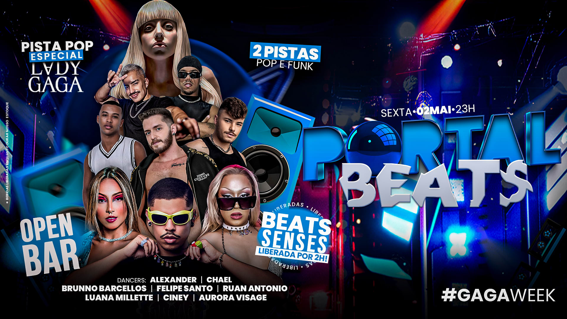 Gaga Week • Portal Beats • Open Bar + Beats Por 2 Horas Cover