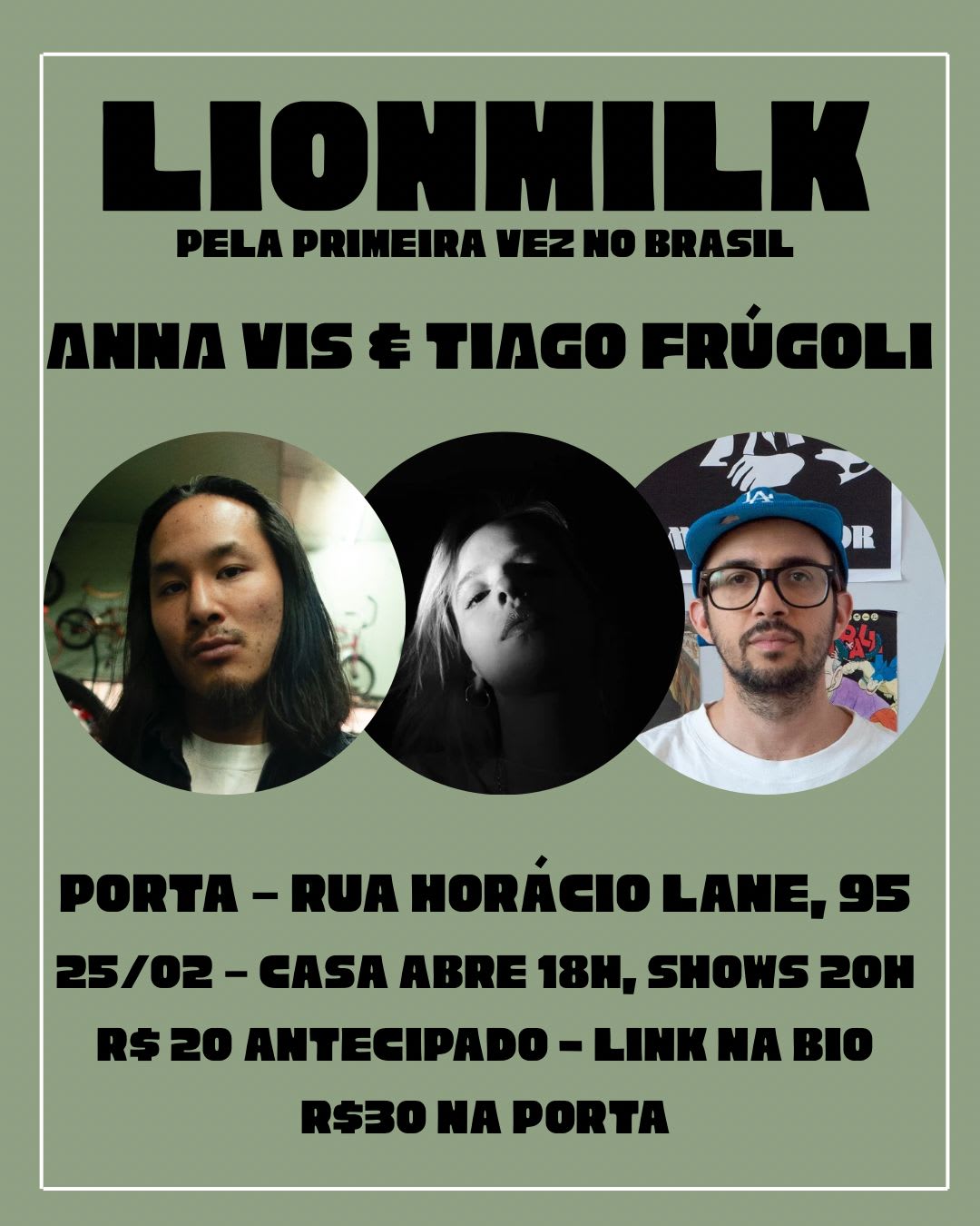 Lion Milk + Anna Vis + Tiago  Frúgoli Cover