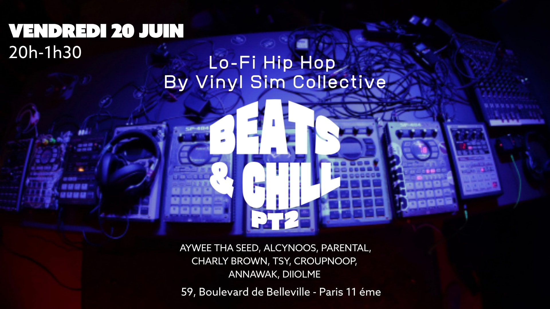 Beats & Chill P2-Vinyl Sim Collective Live Set Lofi Hip Hop Cover
