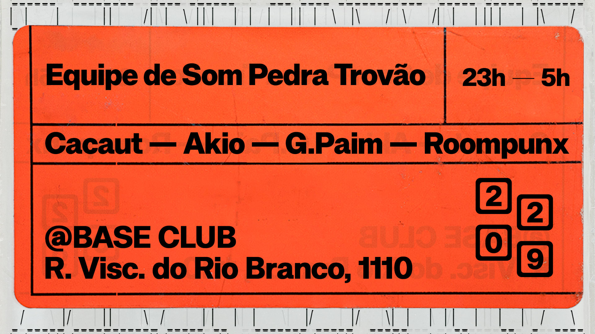 Pedra Trovão @ Base Club Cover