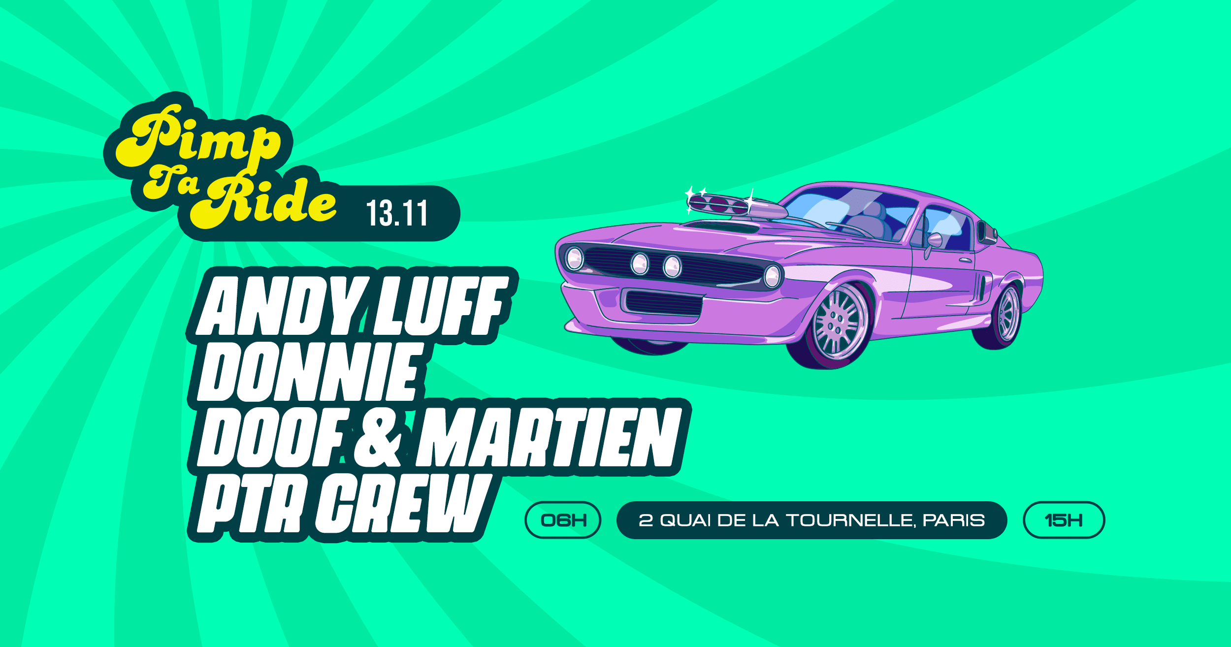 Pimp Ta Ride • Andy Luff, Donnie, Doof, Martien, Ptr Crew Cover