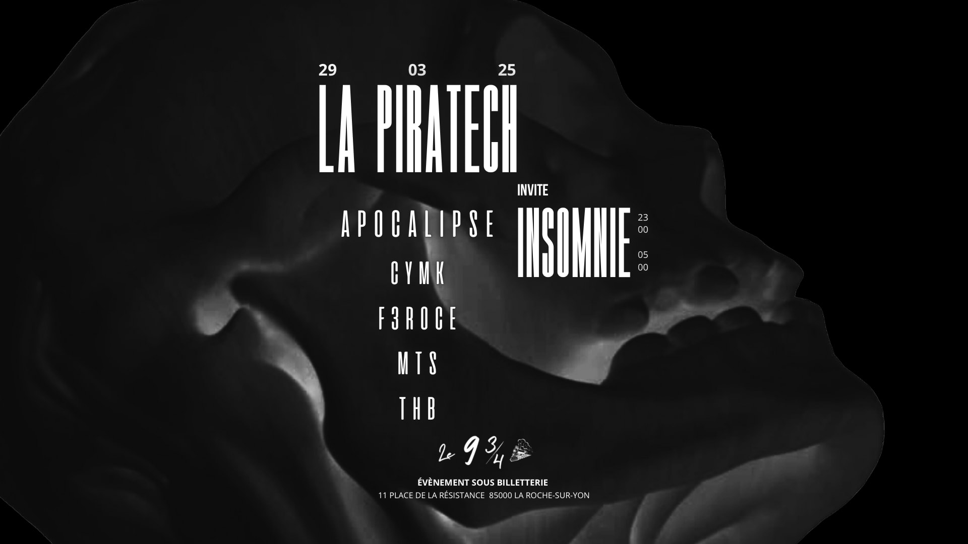 —| La Piratech |— Invite Insomnie Cover
