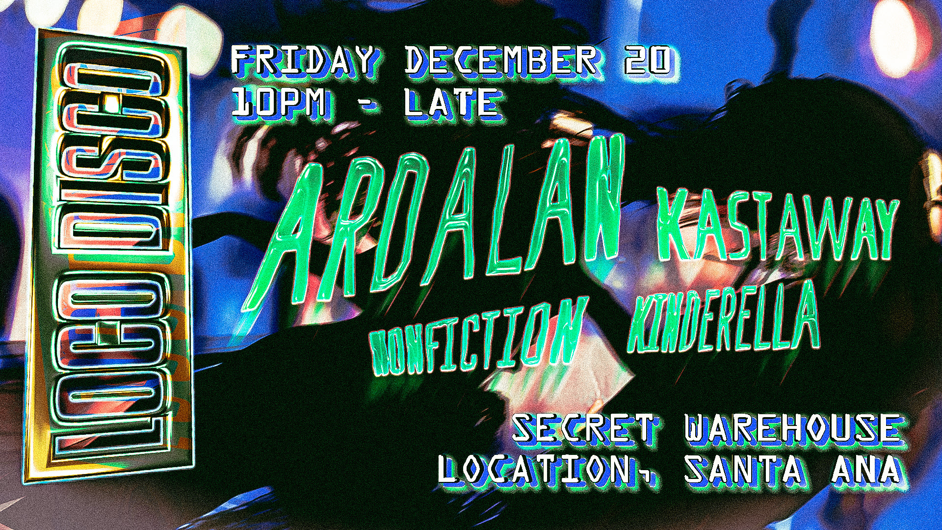 Loco Disco Presents Ardalan (Warehouse Venue) Cover