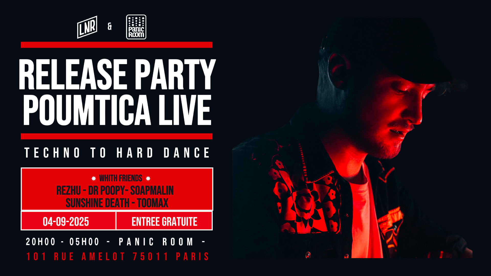 Release Party Poumtica – Sentimental Rave + Lnr Cover