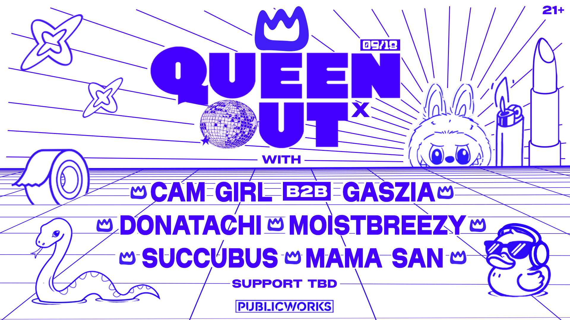 Queen Out X: Gaszia, Cam Girl, Donatachi, Moistbreezy & More Cover