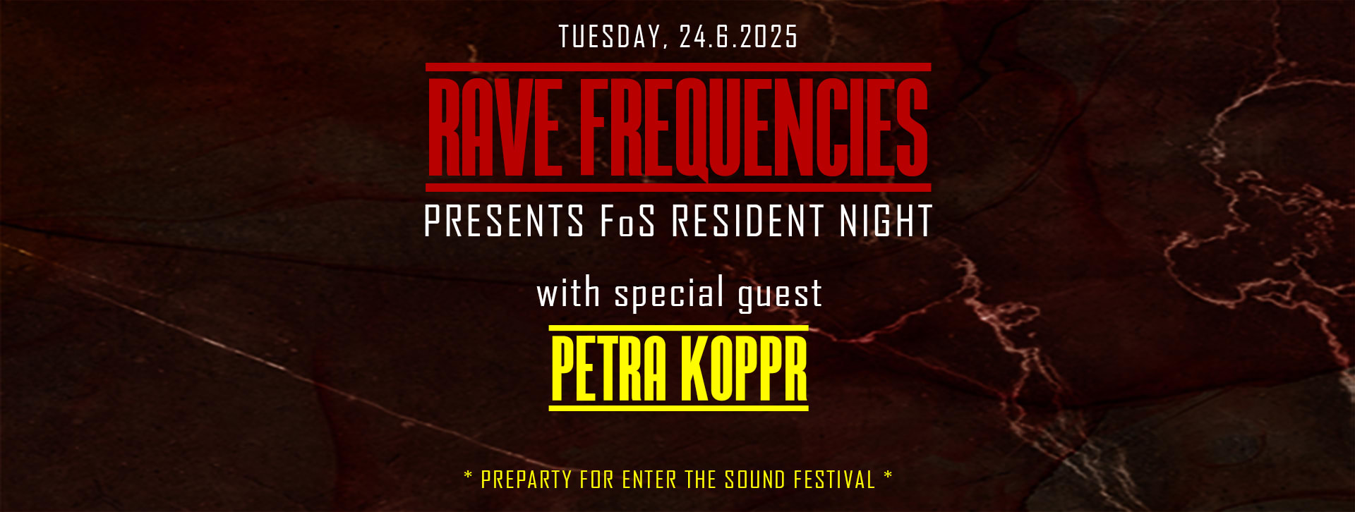 Rave Frequencies Presents Fos Resident Night & Ets Preparty Cover