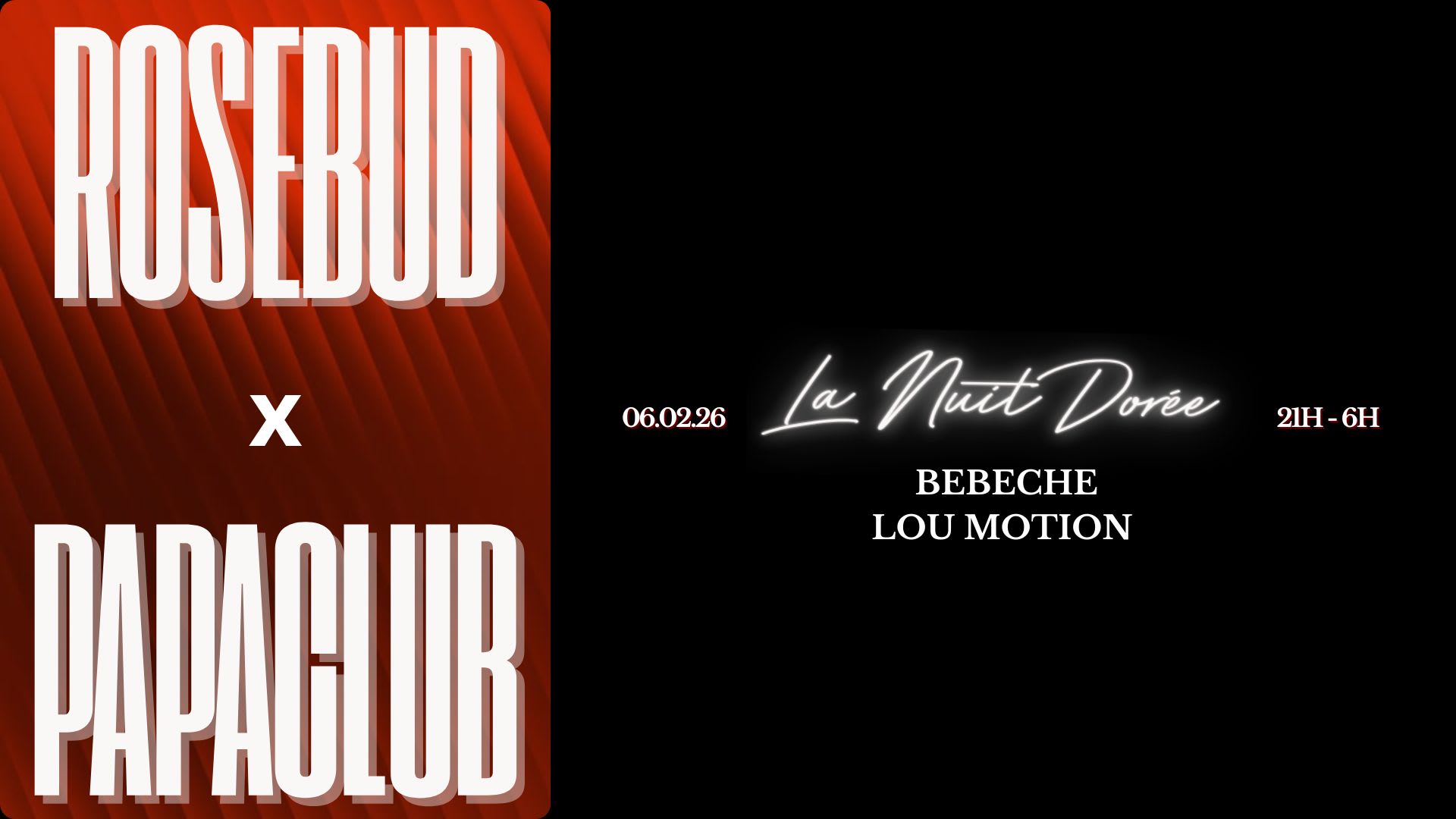La Nuit Dorée - Rosebud (After Party Papaclub) Cover