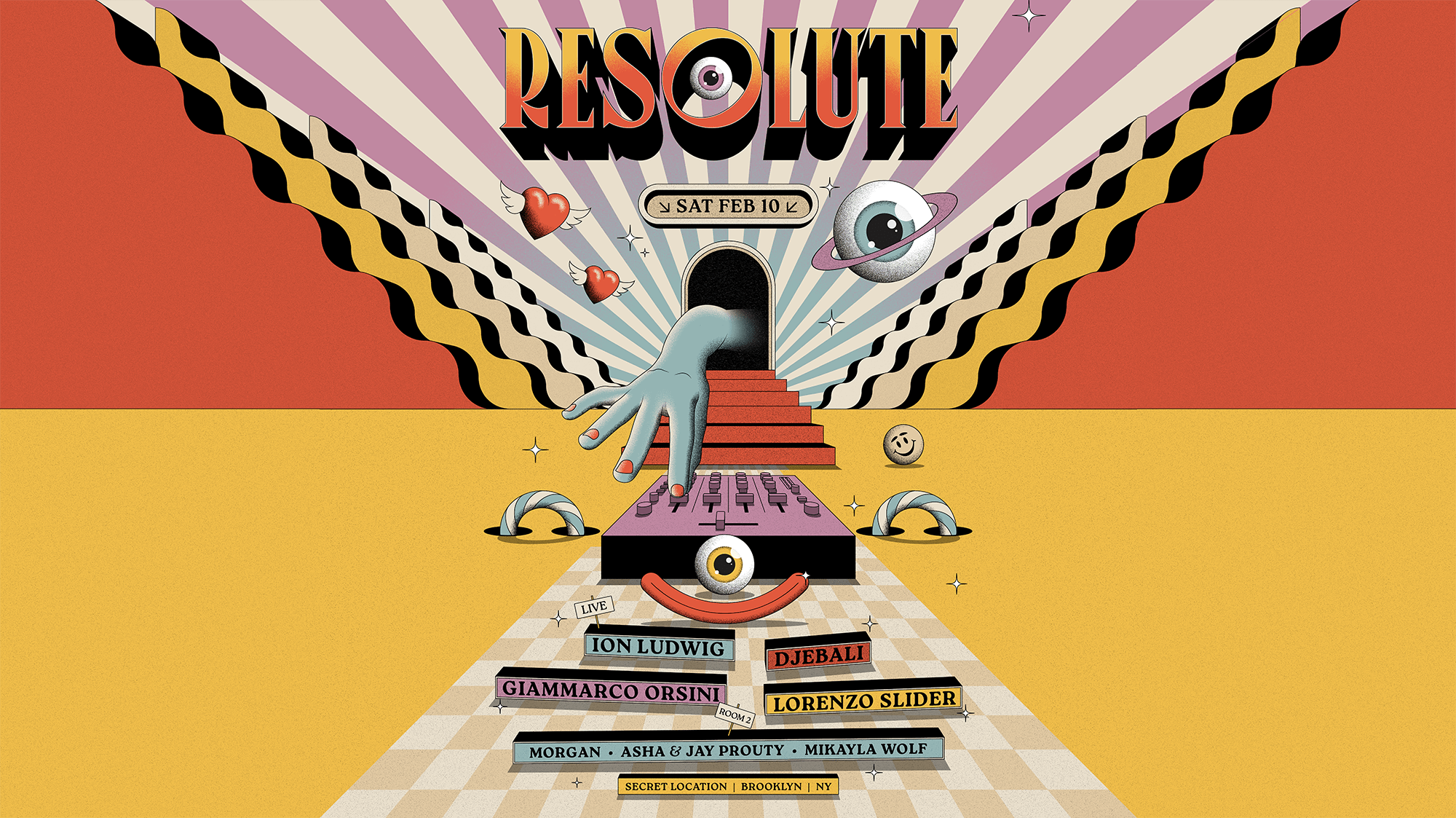 Resolute W/ Ion Ludwig Live, Djebali, Giammarco Orsini +More Cover