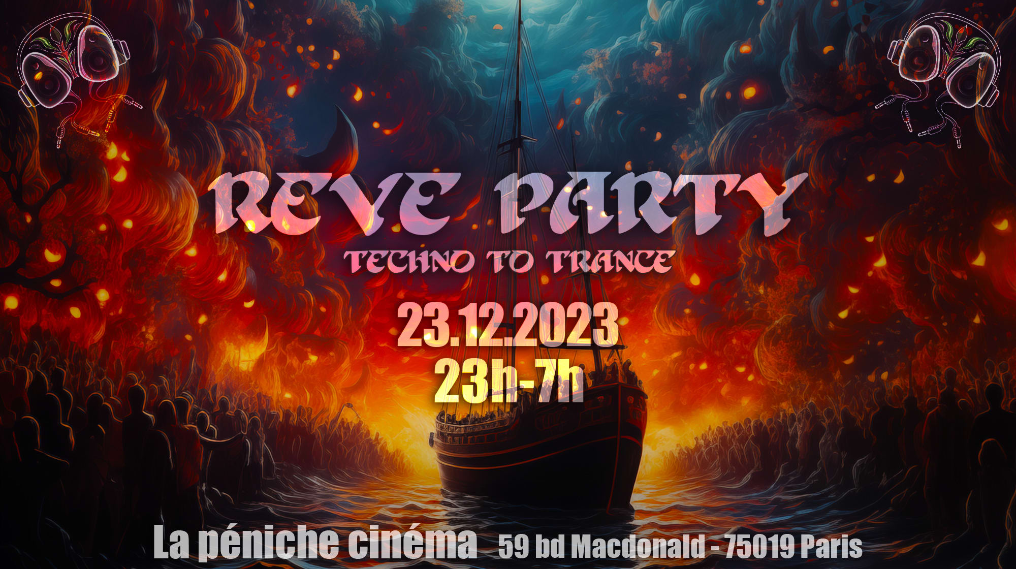 Rêve Party - Péniche Cinéma - Techno To Trance Cover