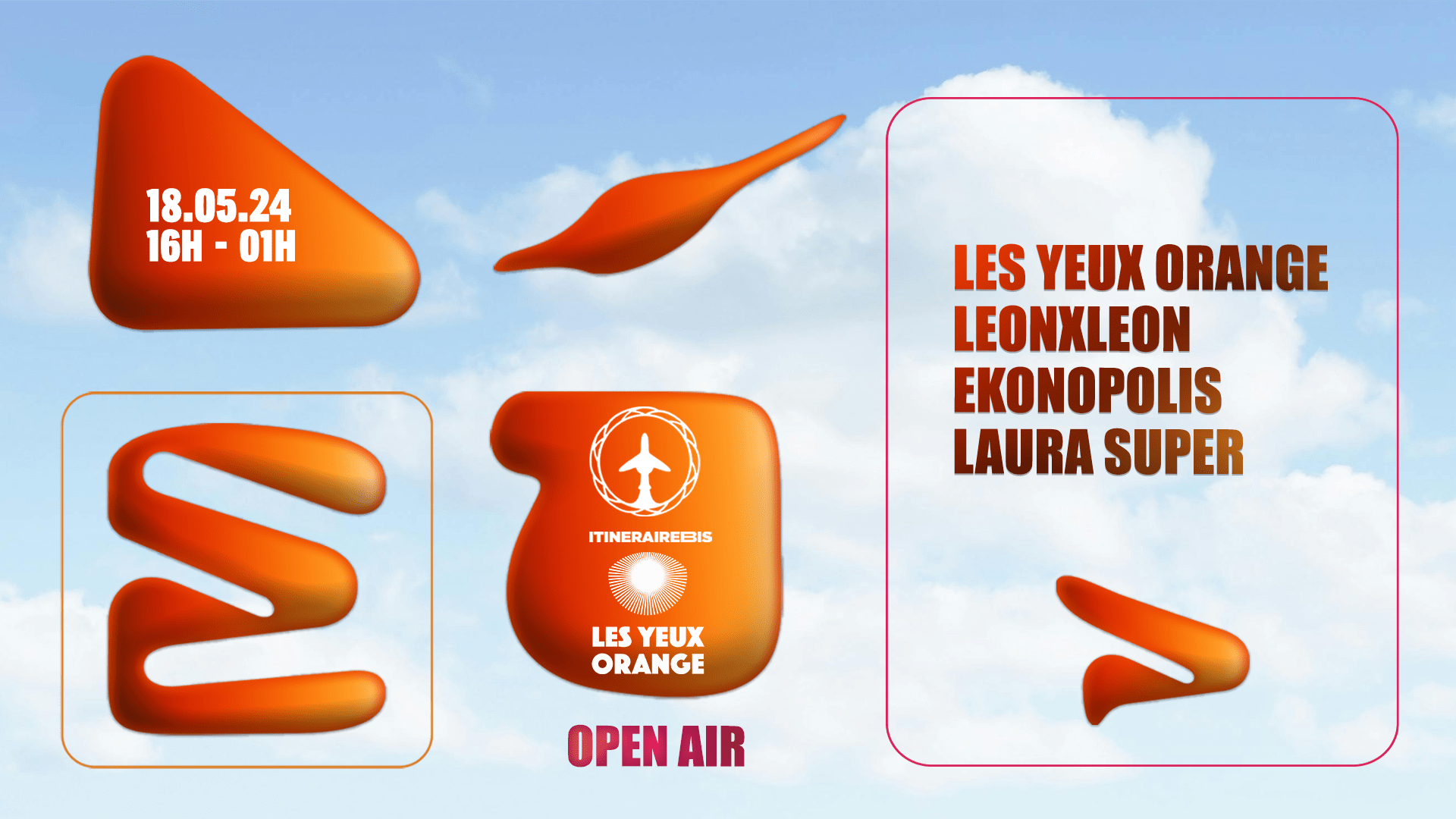 Les Yeux Orange X Itinérairebis : Open Air Cover
