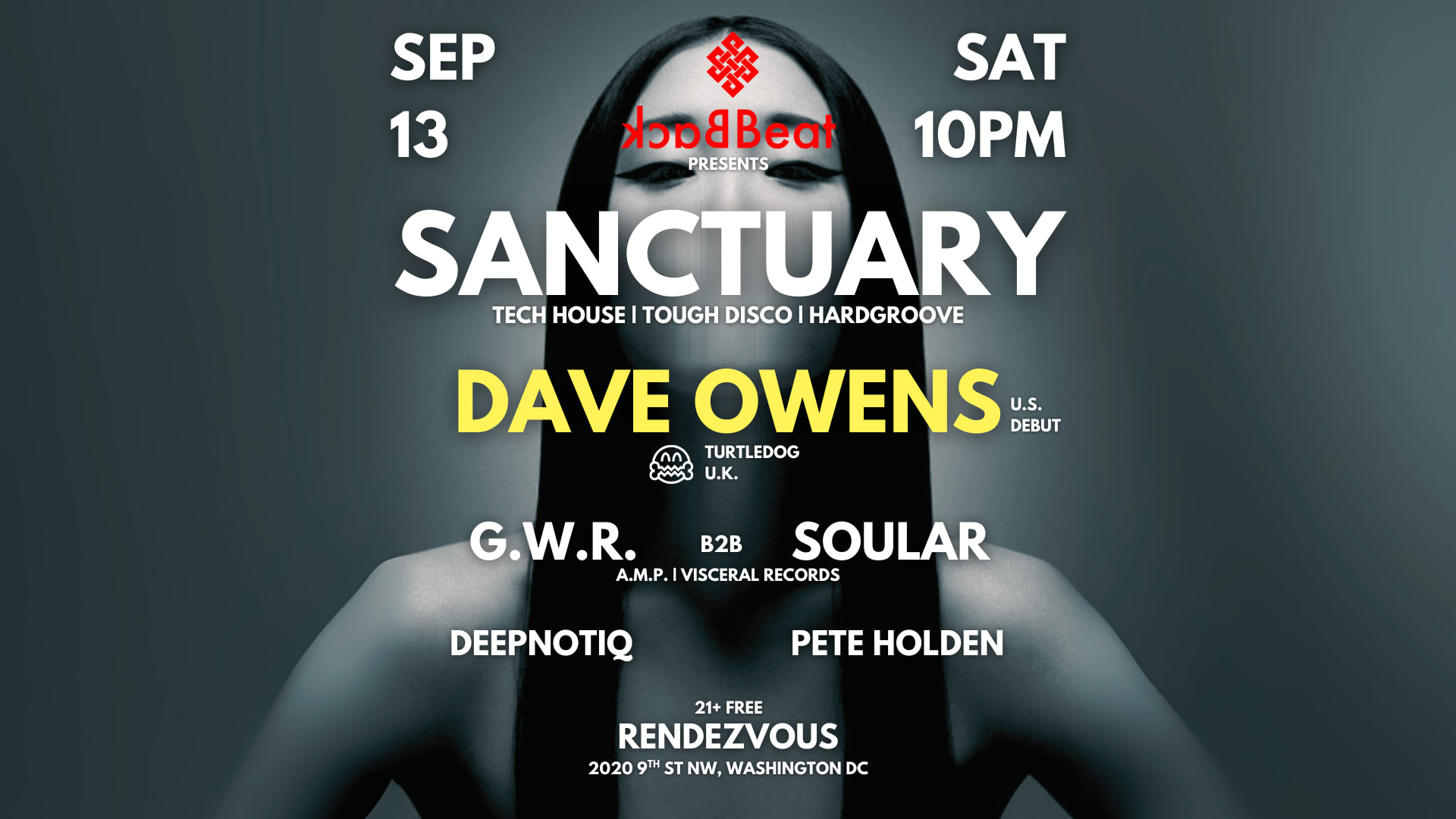 Sanctuary At Rendezvous - Free Hard House Party Cover