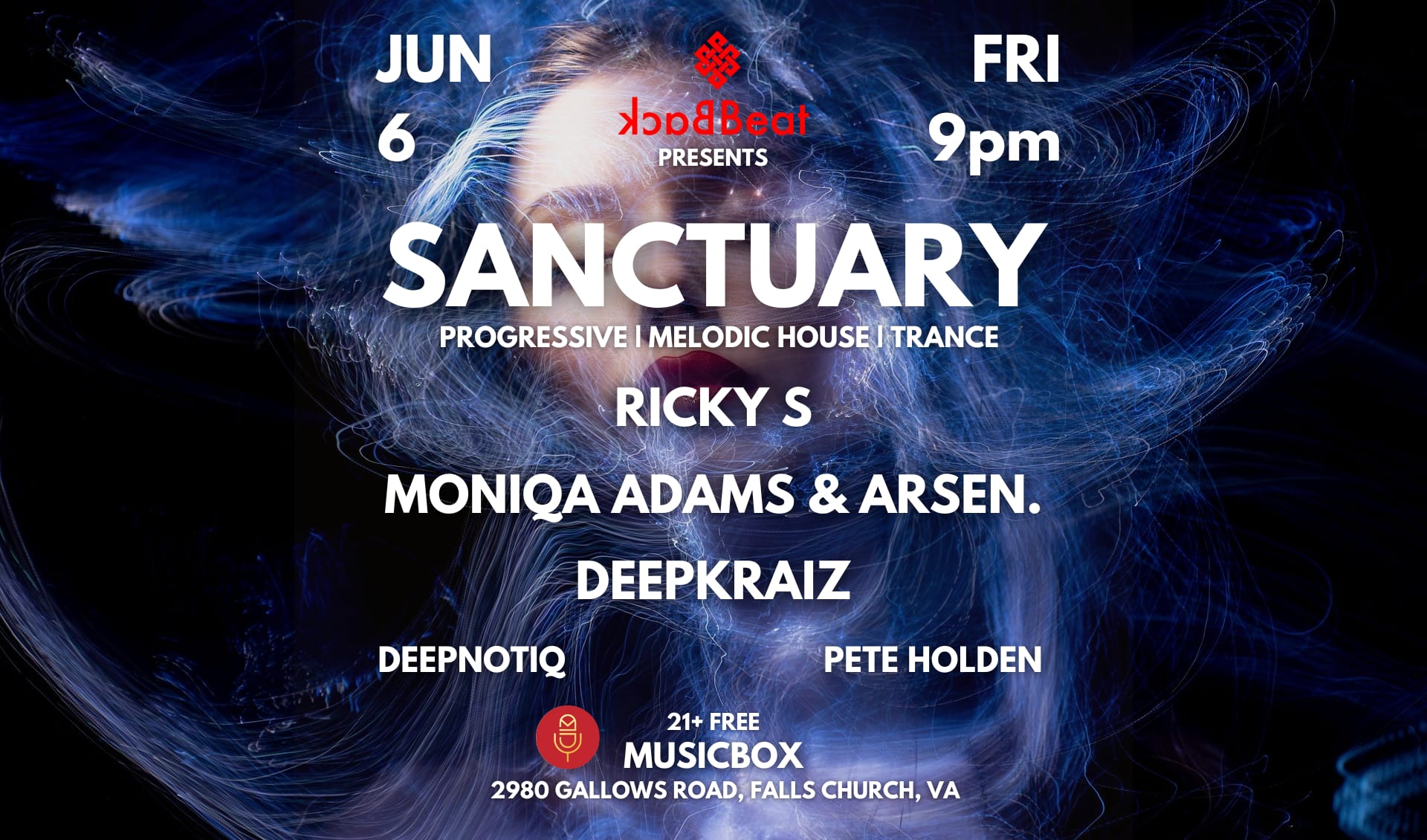 Sanctuary At Musicbox - Free Electronic Music Party Cover