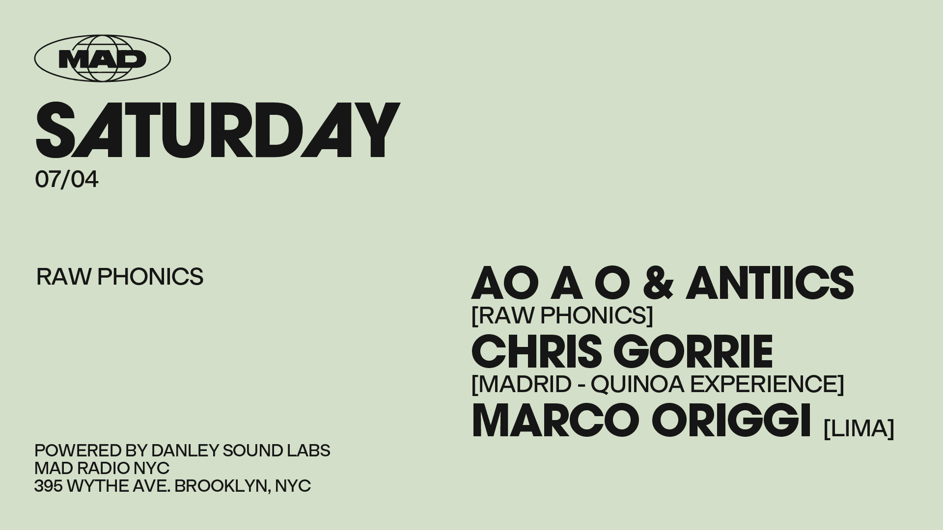 Raw Phonics: Ao A O & Antiics / Chris Gorrie / Marco Origgi Cover