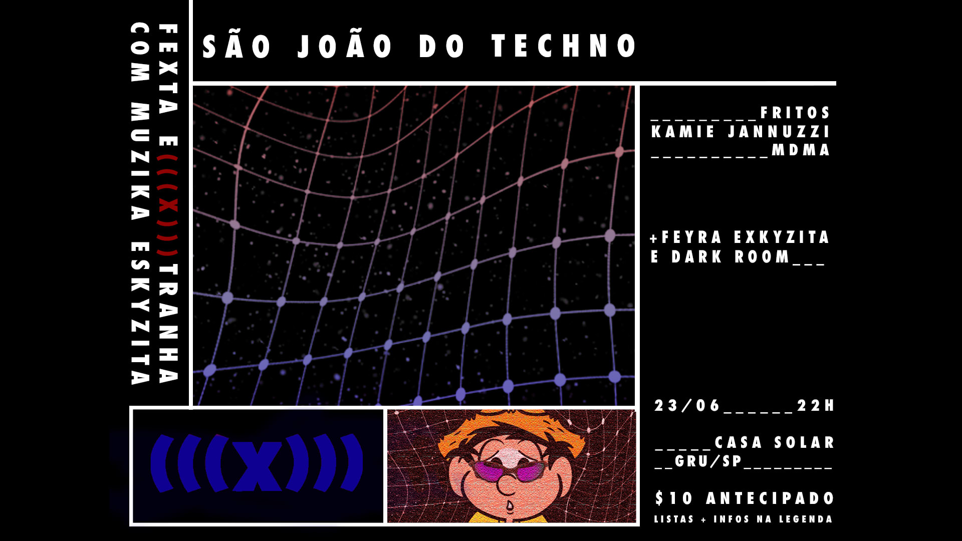 Fexta Extranha Com Muzika Eskyzita ~São João Do Techno~ Cover
