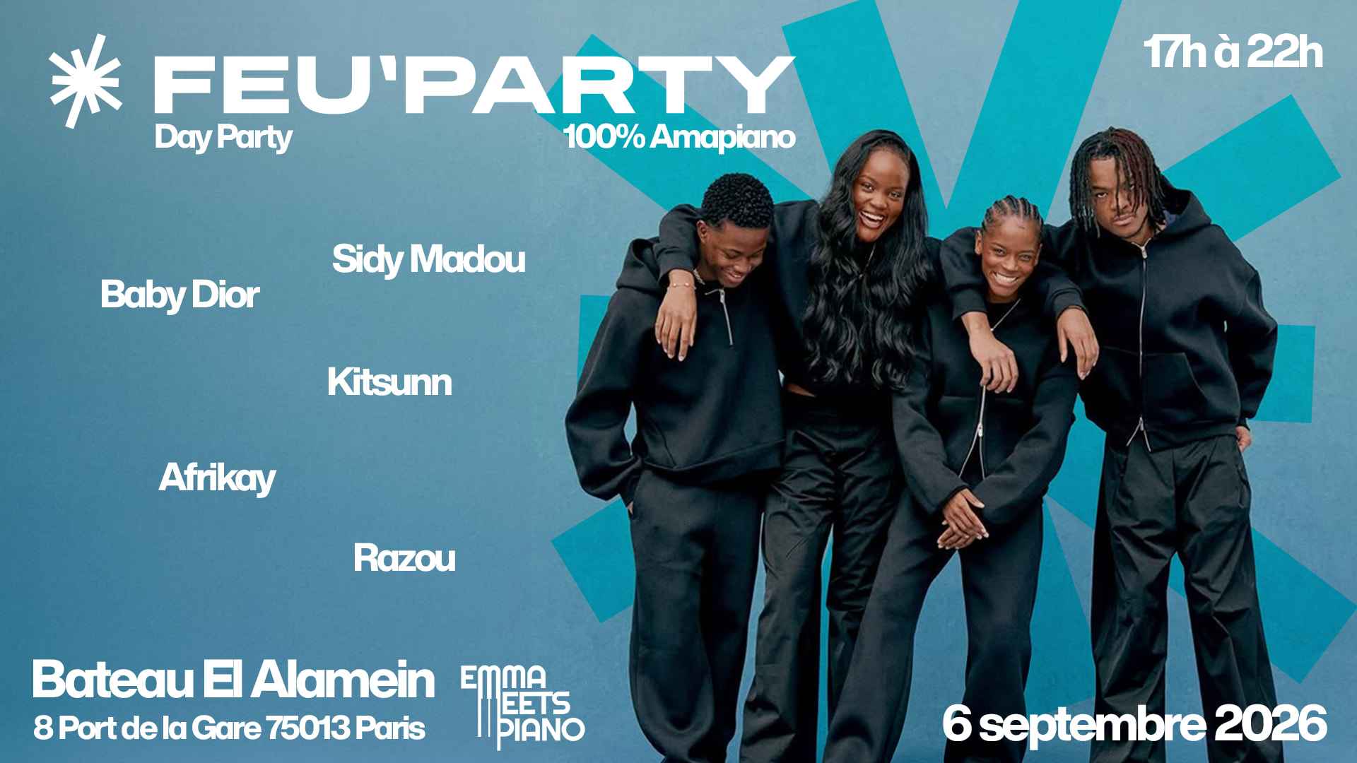 Feu'party Sunday Day Party 100% Amapiano Cover