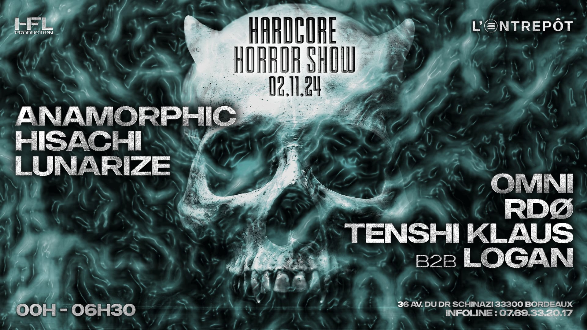 Hardcore Horror Show W/ Anamorphic / Hisachi / Lunarize ... Cover