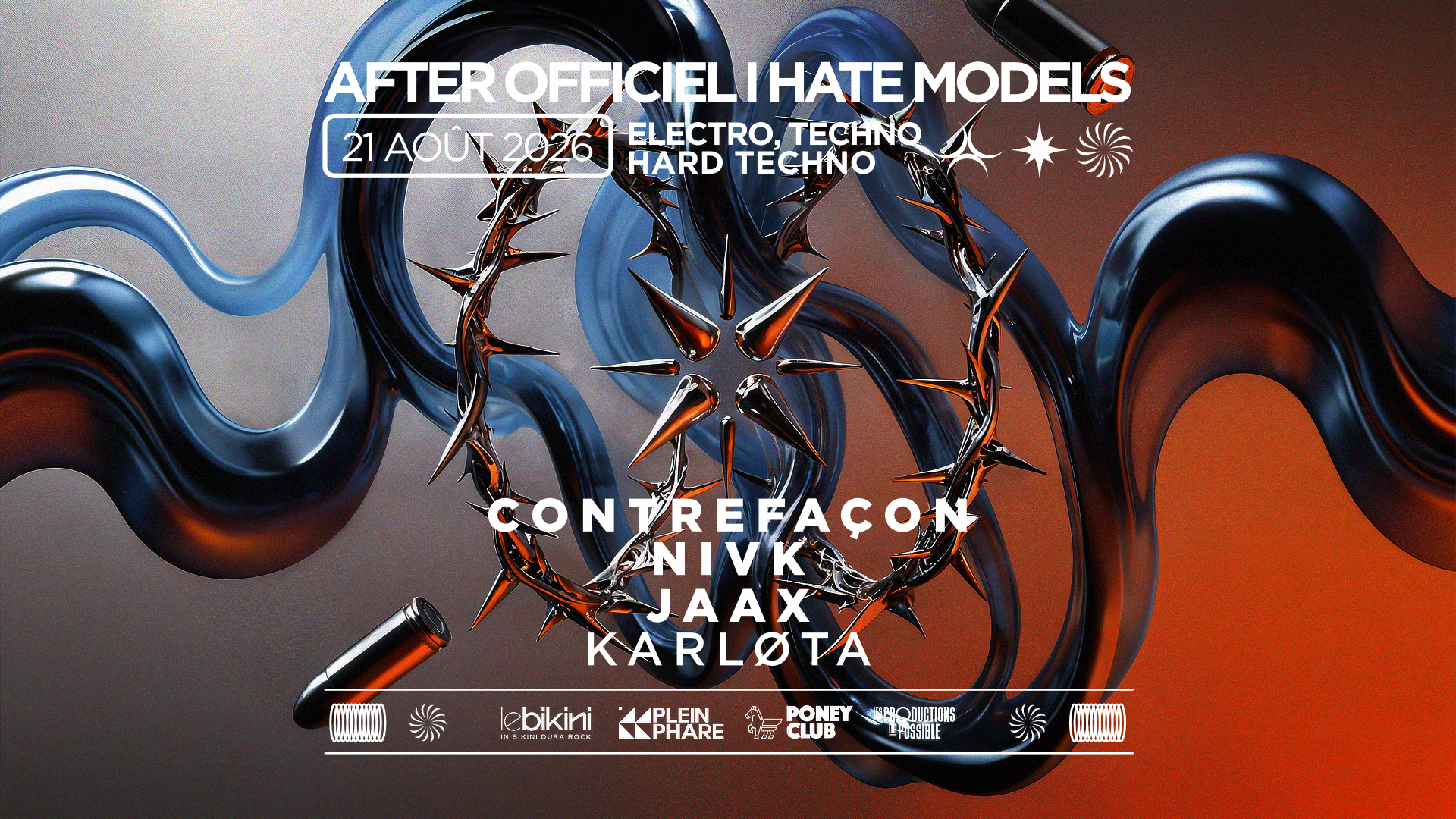 After Officiel I Hate Models - Le Bikini - *Entrée Gratuite Cover