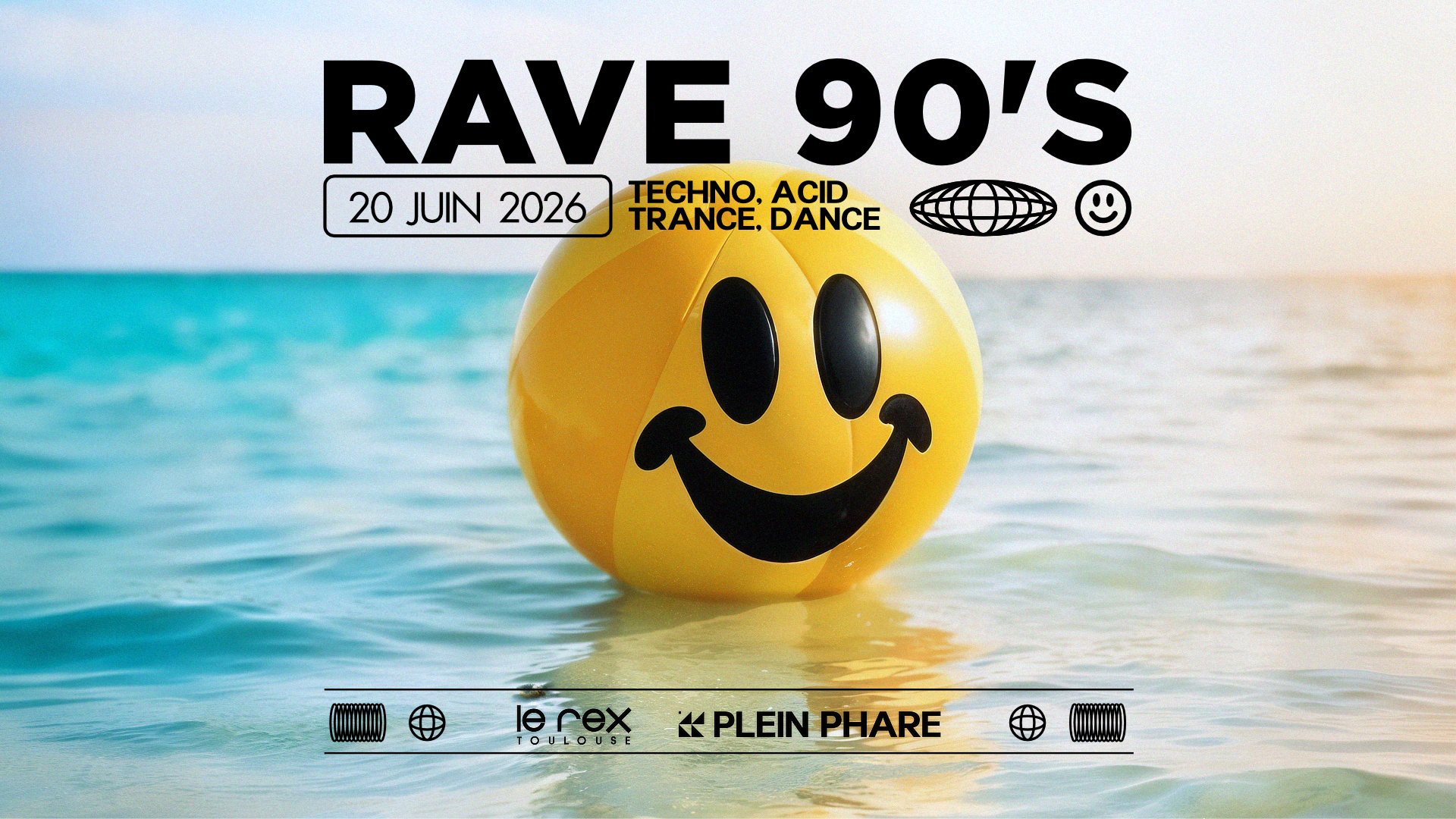 Rave 90's - Plein Phare - Entrée Gratuite* Cover