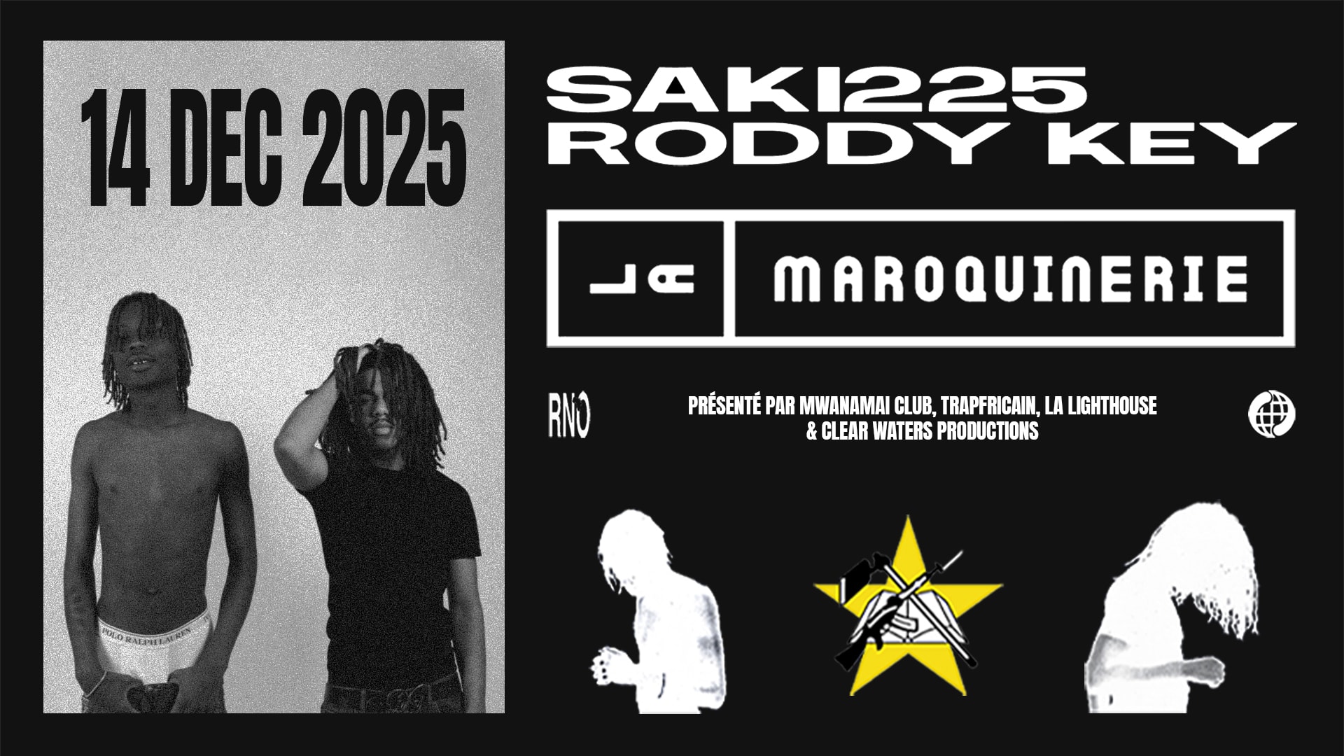 Saki225 & Roddy Key @La Maroquinerie Cover