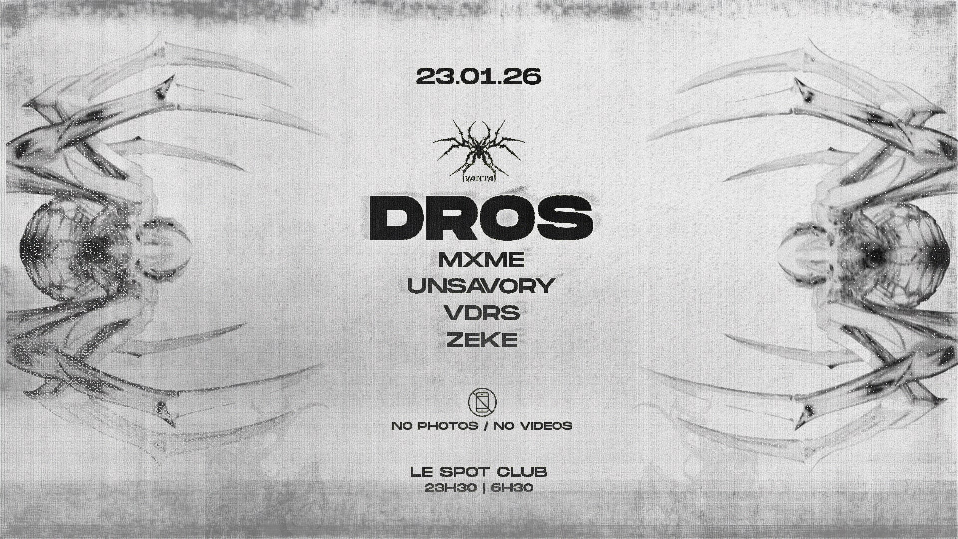 Collectif Vanta Invite : Dros Cover
