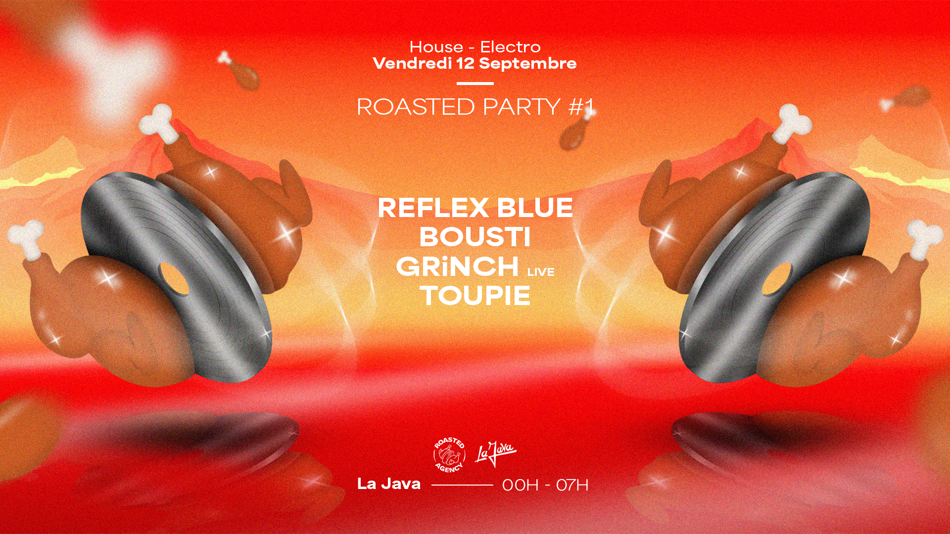 Roasted Party #1 Reflex Blue, Bousti, Grinch (Live), Toupie Cover