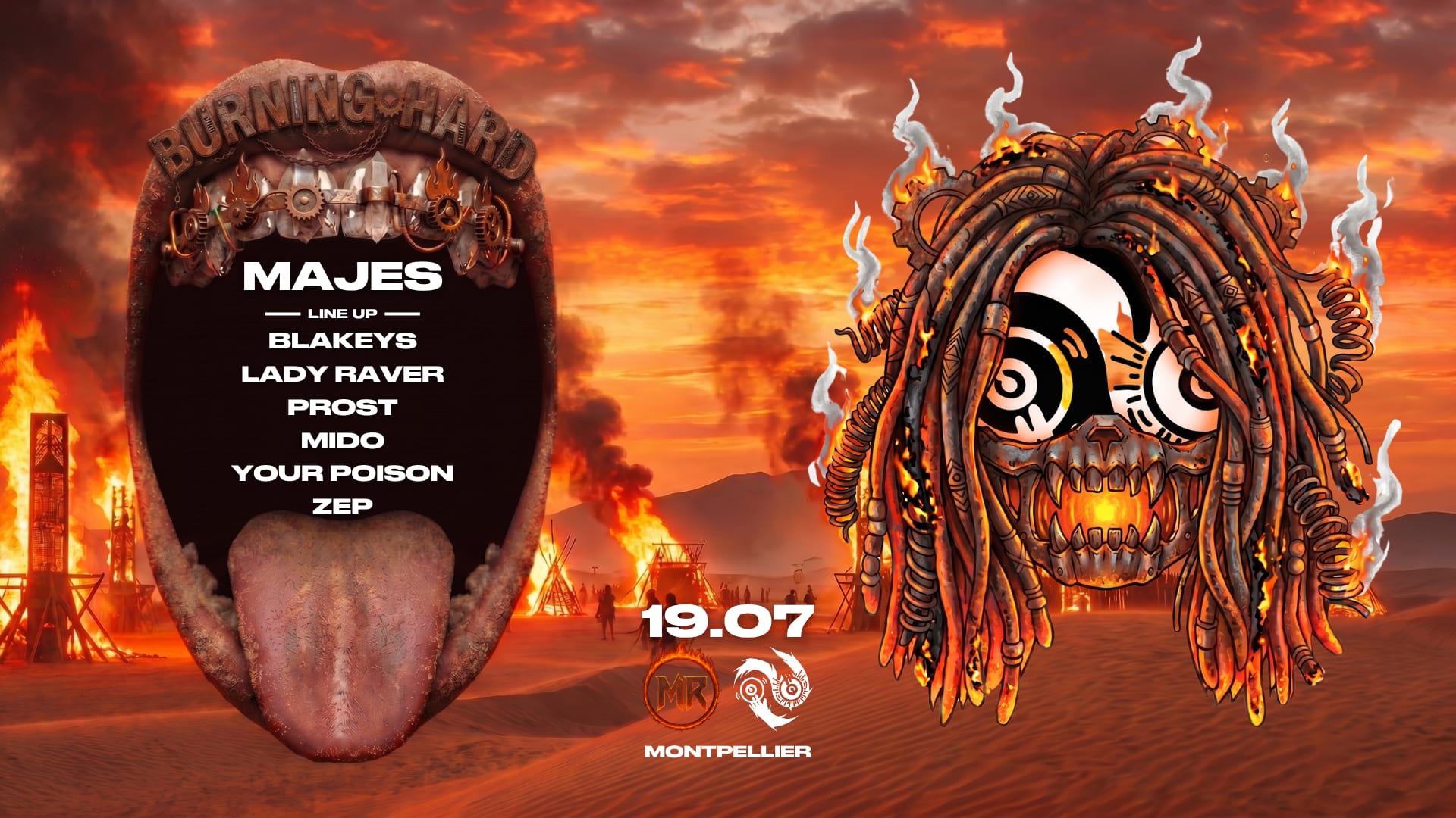 Burning Hard - Prostcrastination X Modern Rave : Majes... Cover