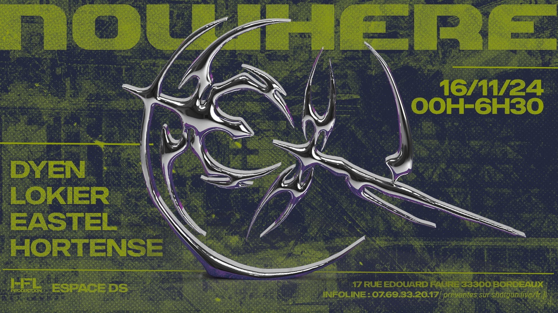 Nowhere W/ Dyen / Lokier / Eastel / Hortense Cover