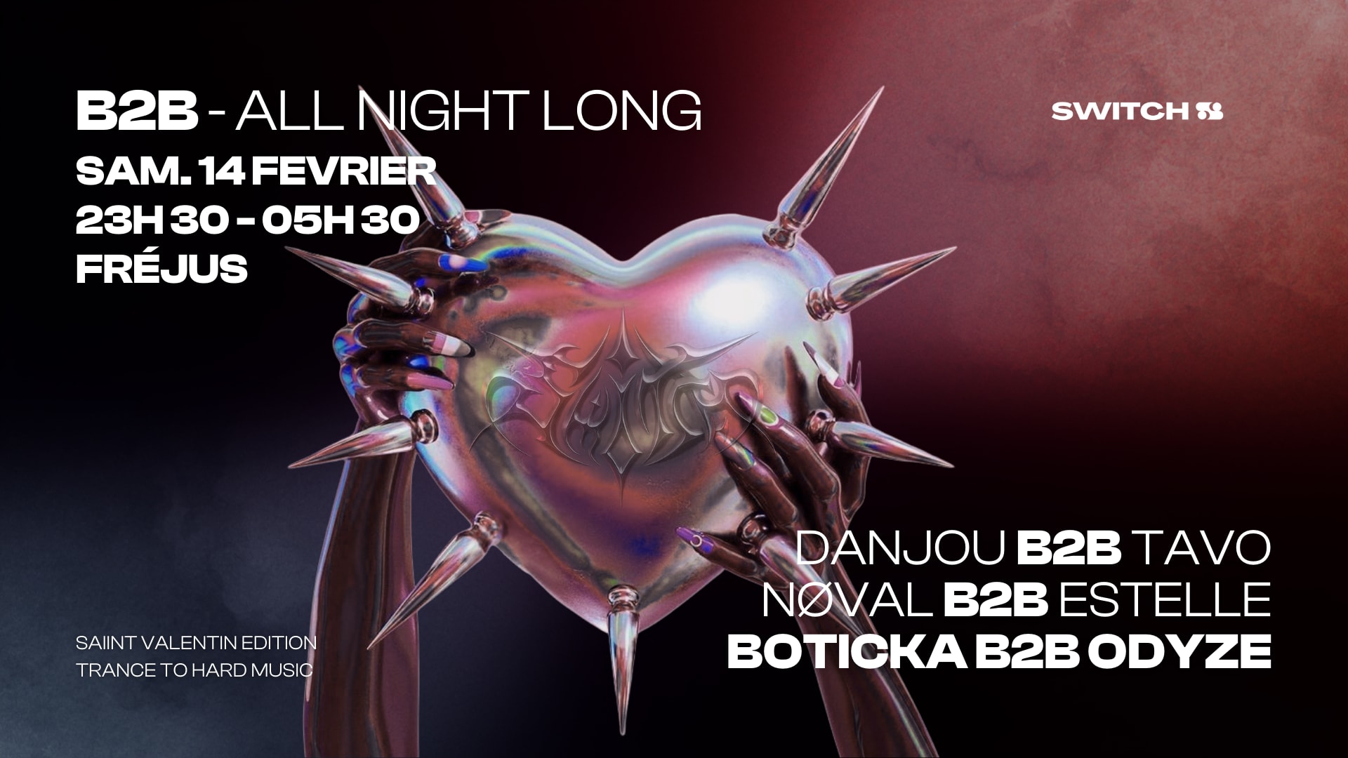 B2b All Night Long - Valentine's Edition Cover
