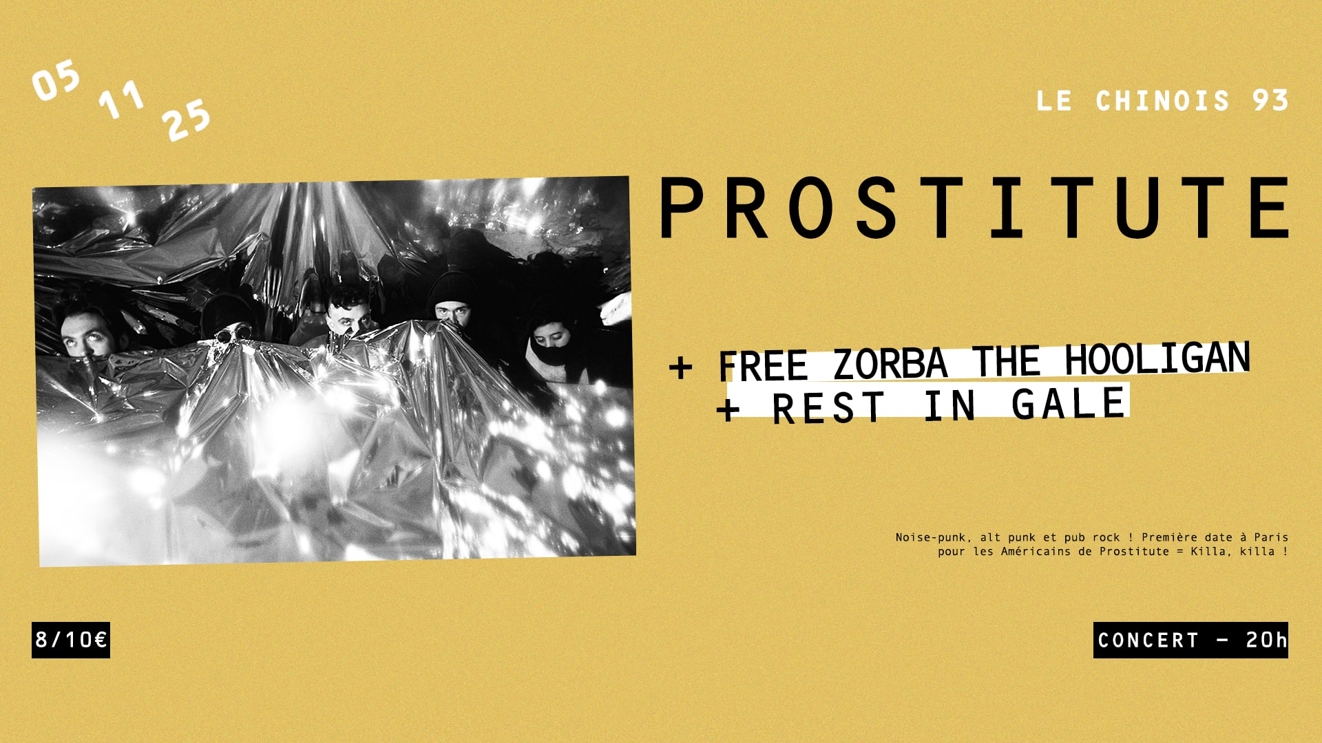 Prostitute (Usa) +  Free Zorba The Hooligan + Rest In Gale Cover