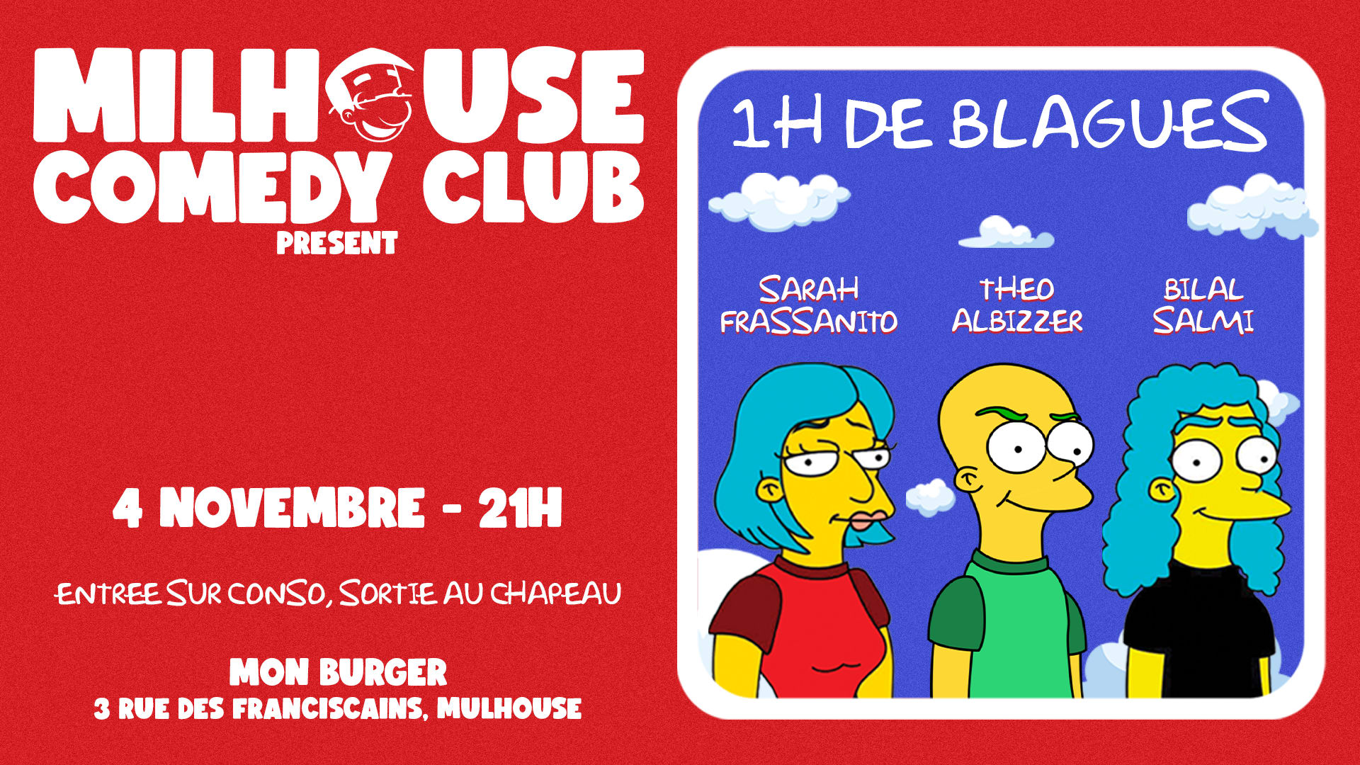 Milhouse Comedy Club #1 Cover