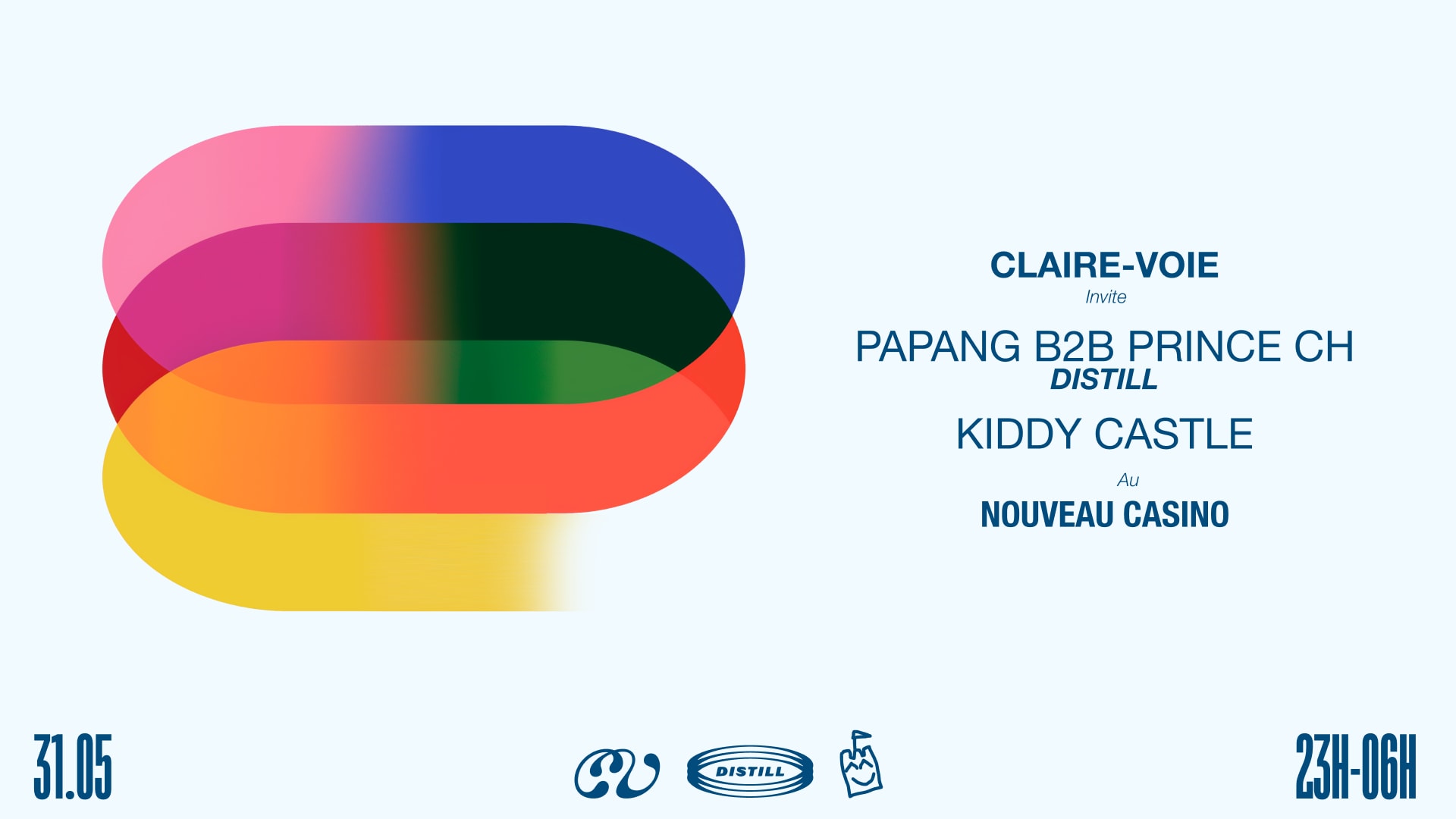 Claire Voie, Distill & Kiddy Castle @Nouveau Casino Cover