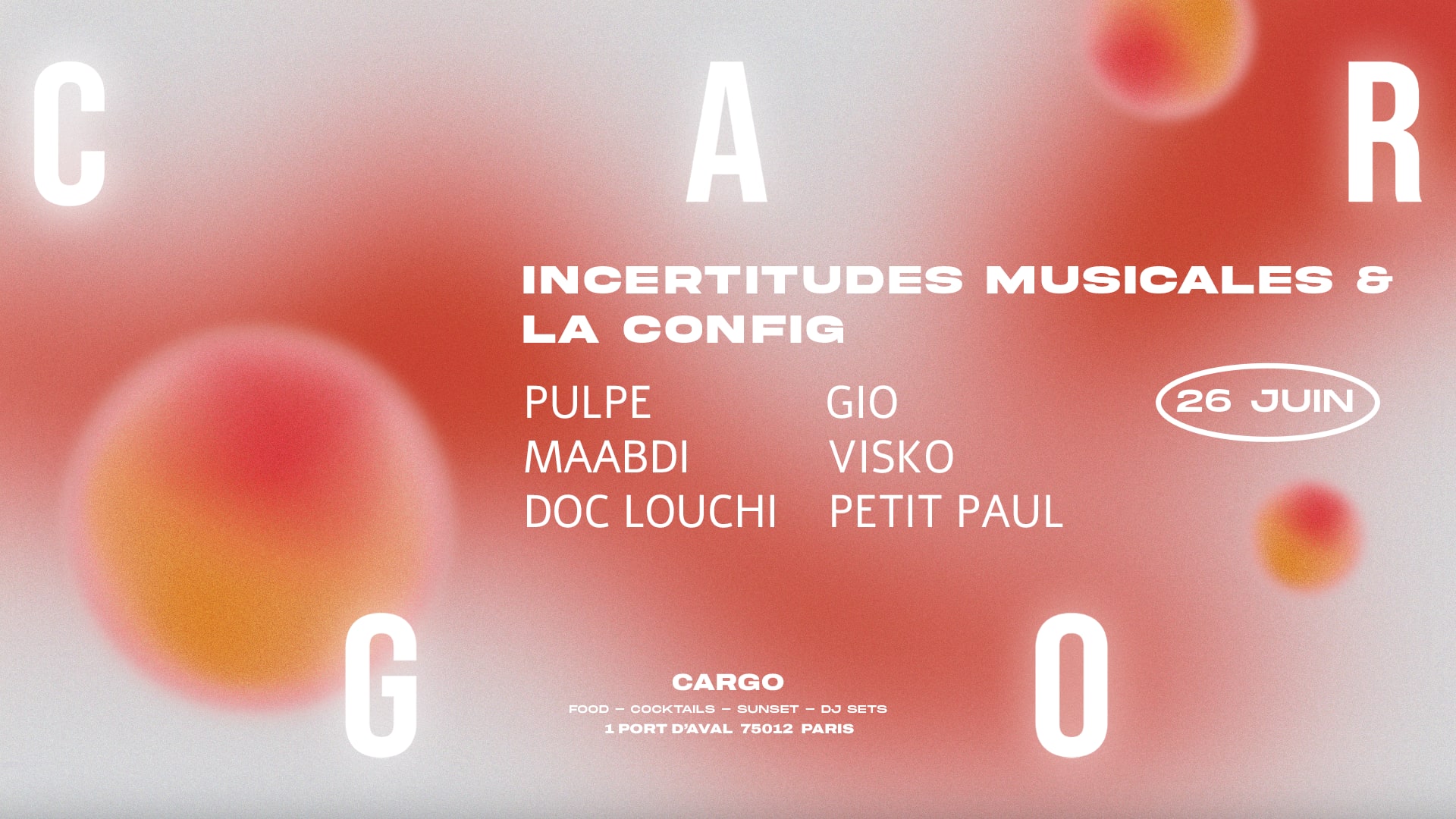 Cargo | La Config X Incertitudes Musicales Cover